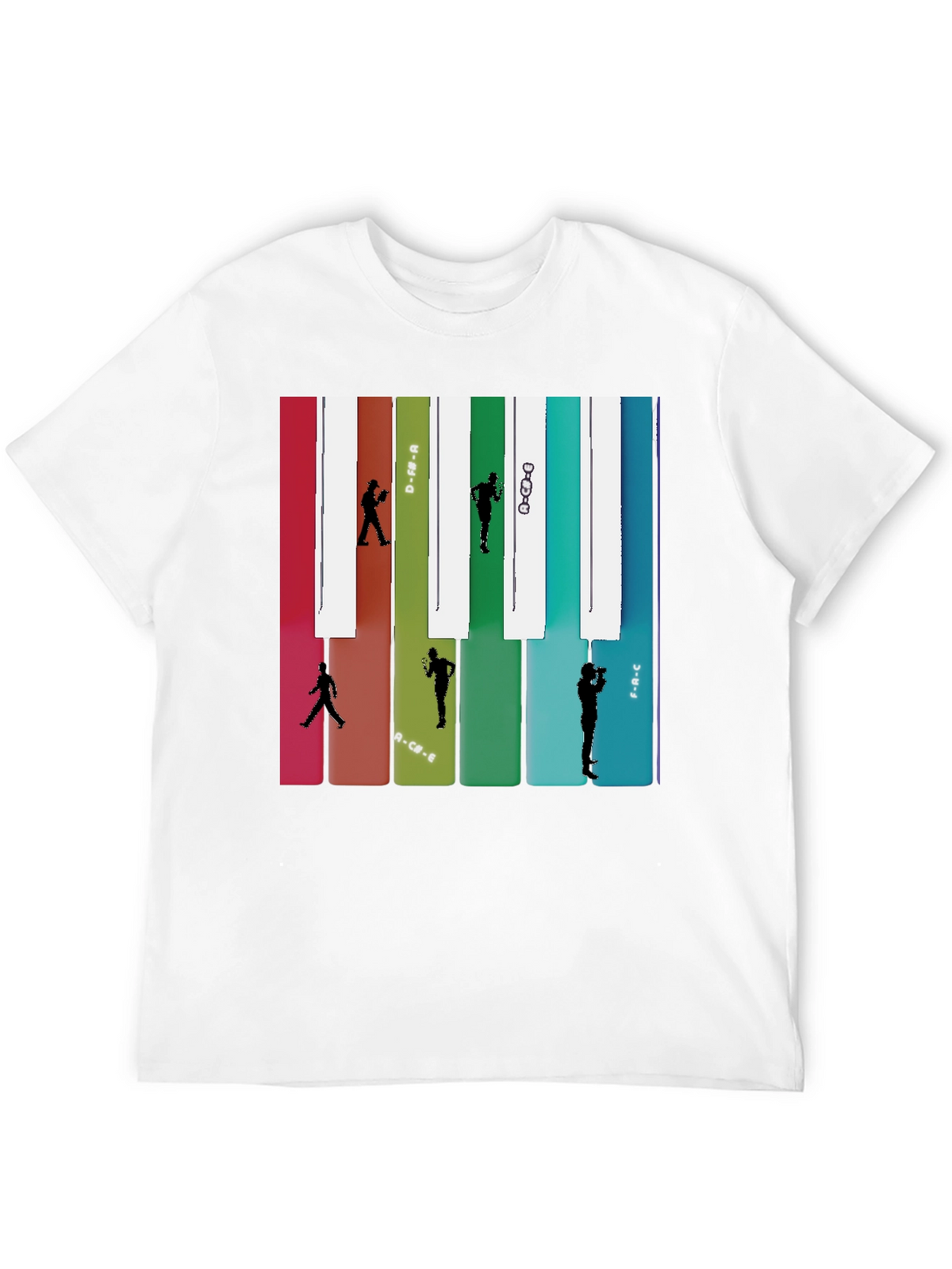 Music Note Piano Keys Runner T-Shirt