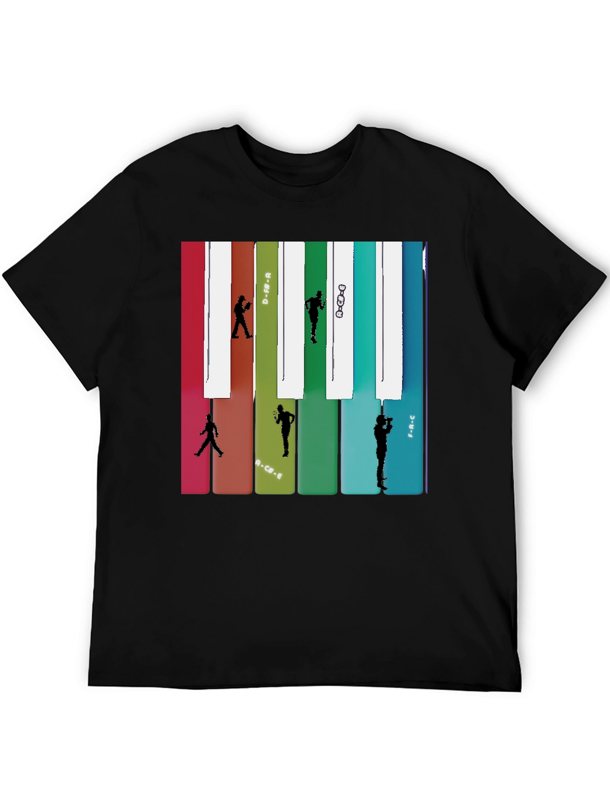 Music Note Piano Keys Runner T-Shirt