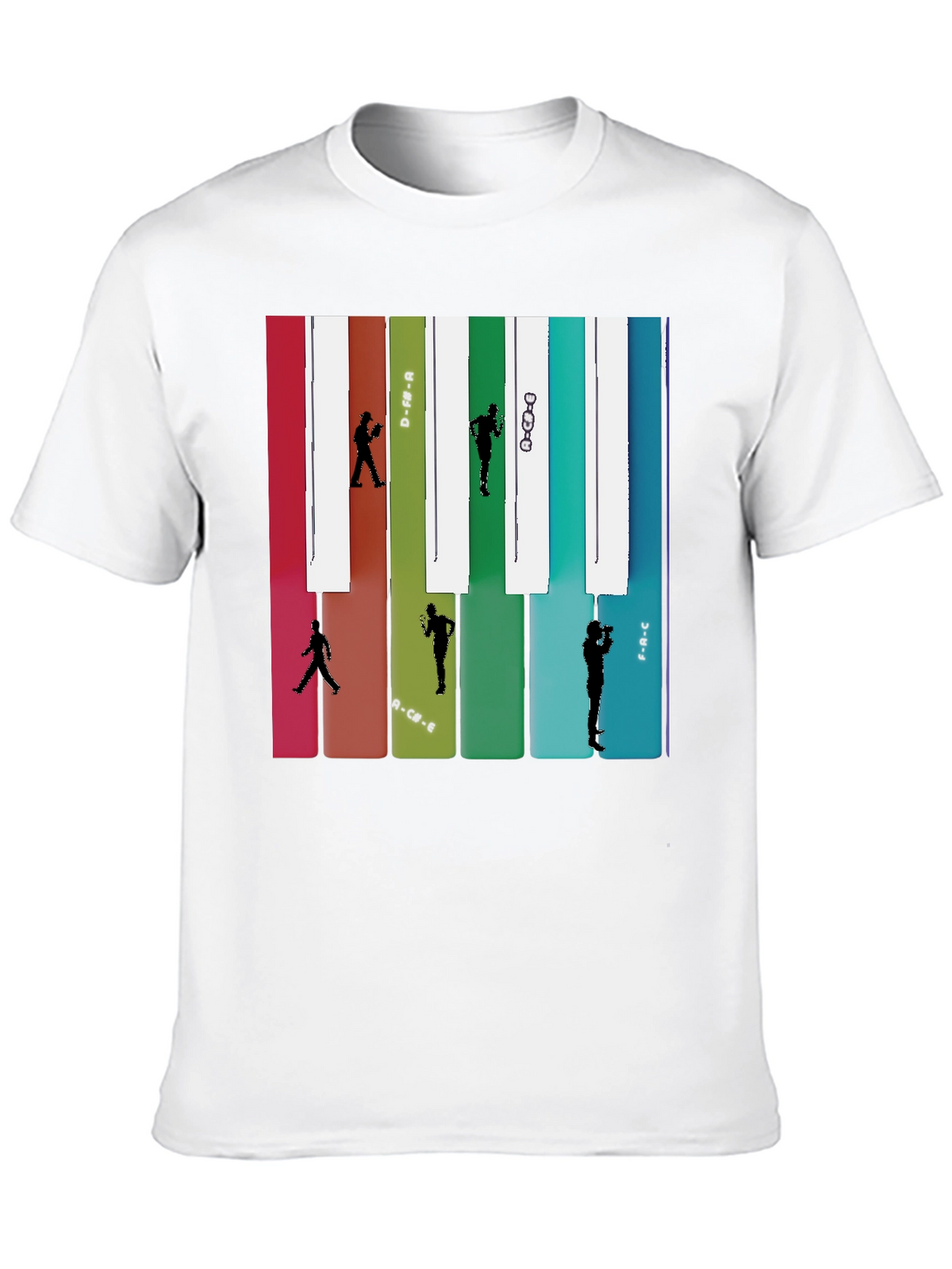 Music Note Piano Keys Runner T-Shirt