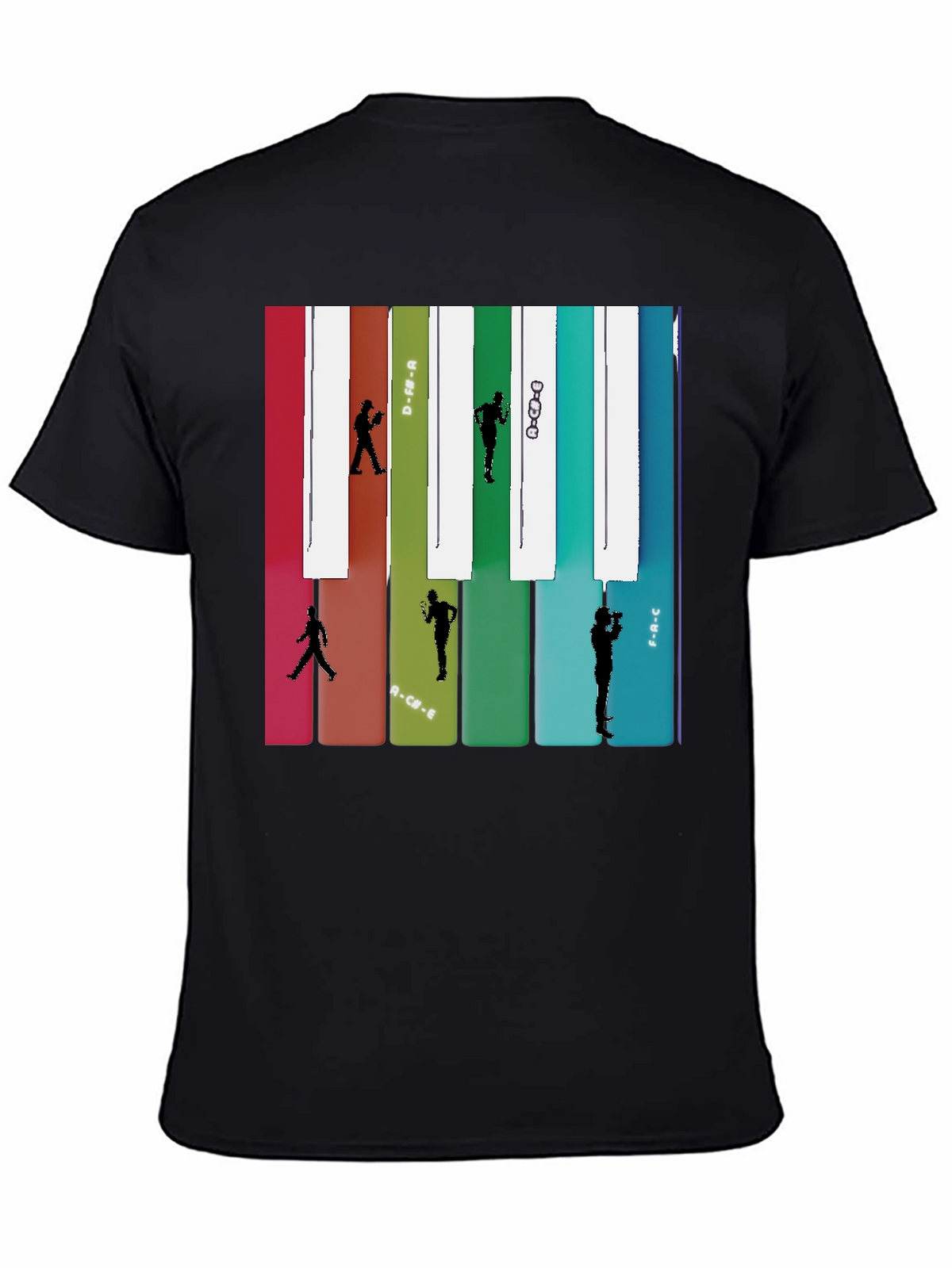 Music Note Piano Keys Runner T-Shirt