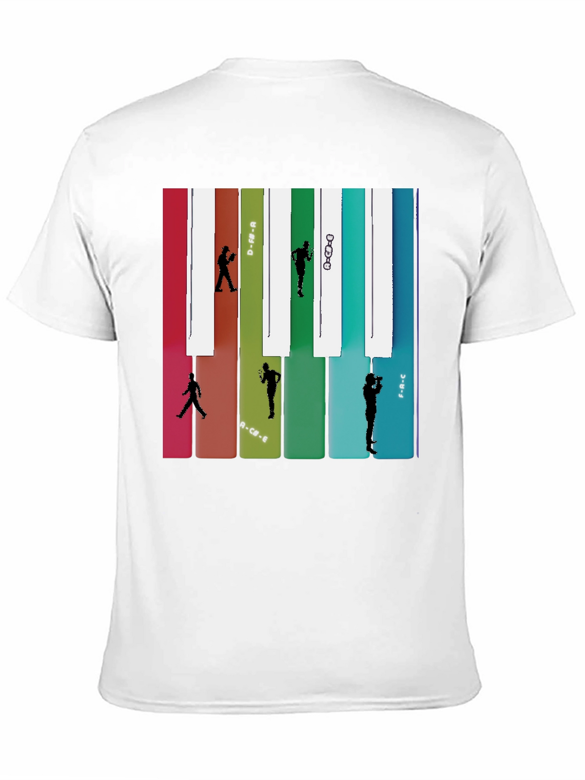 Music Note Piano Keys Runner T-Shirt