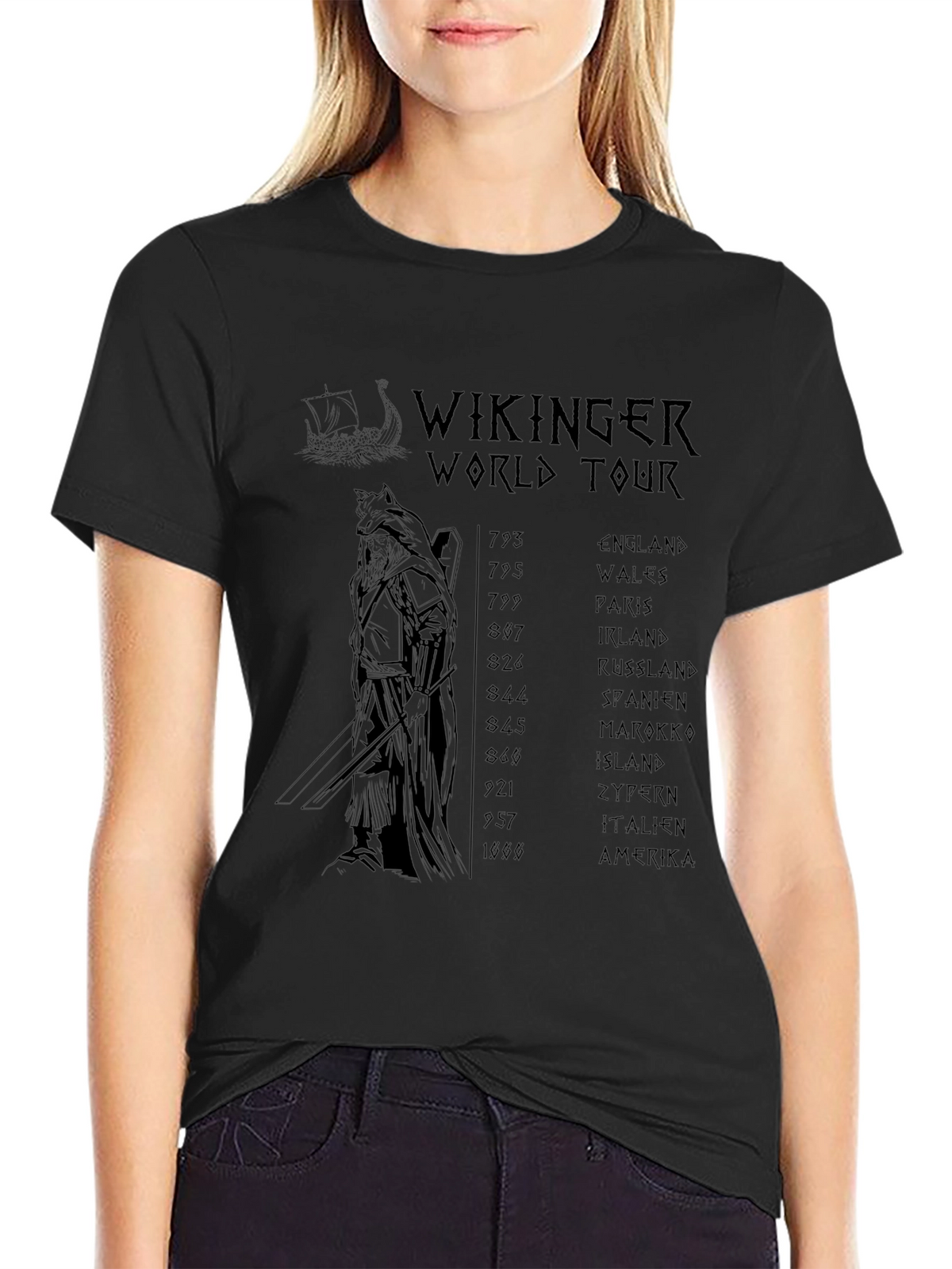 Viking World Tour Black T-Shirt
