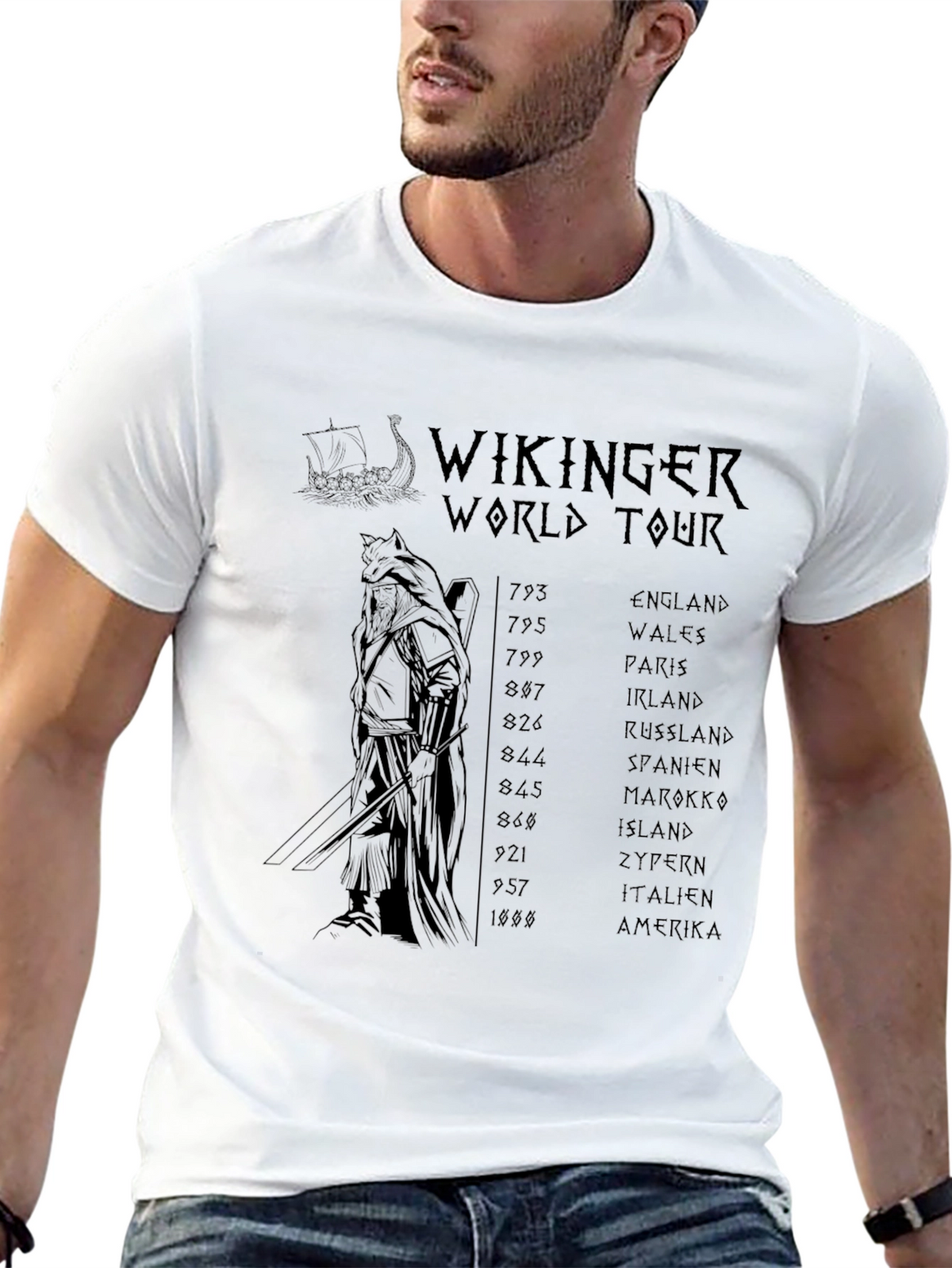 Viking World Tour Black T-Shirt