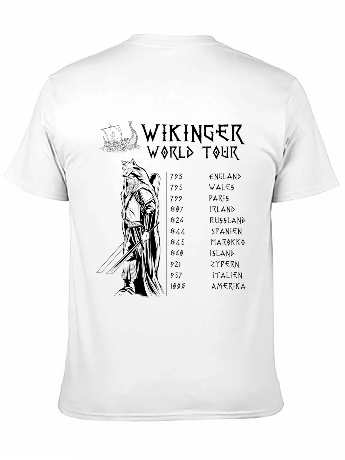 Viking World Tour Black T-Shirt