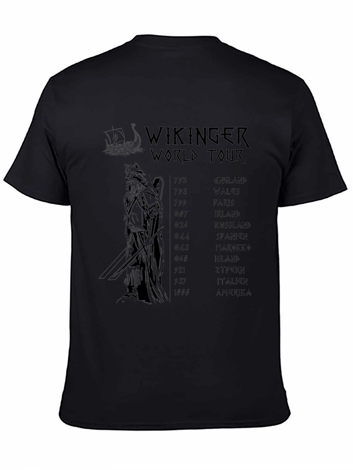 Viking World Tour Black T-Shirt