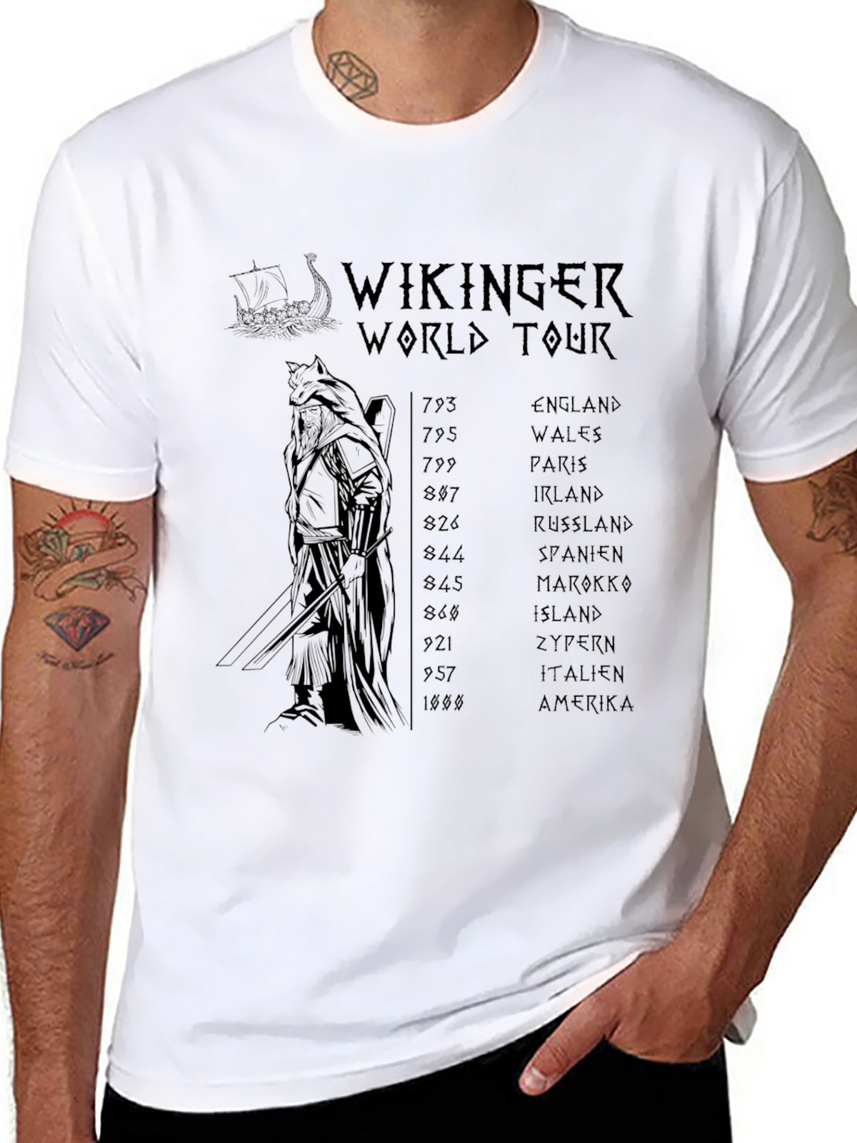 Viking World Tour Black T-Shirt