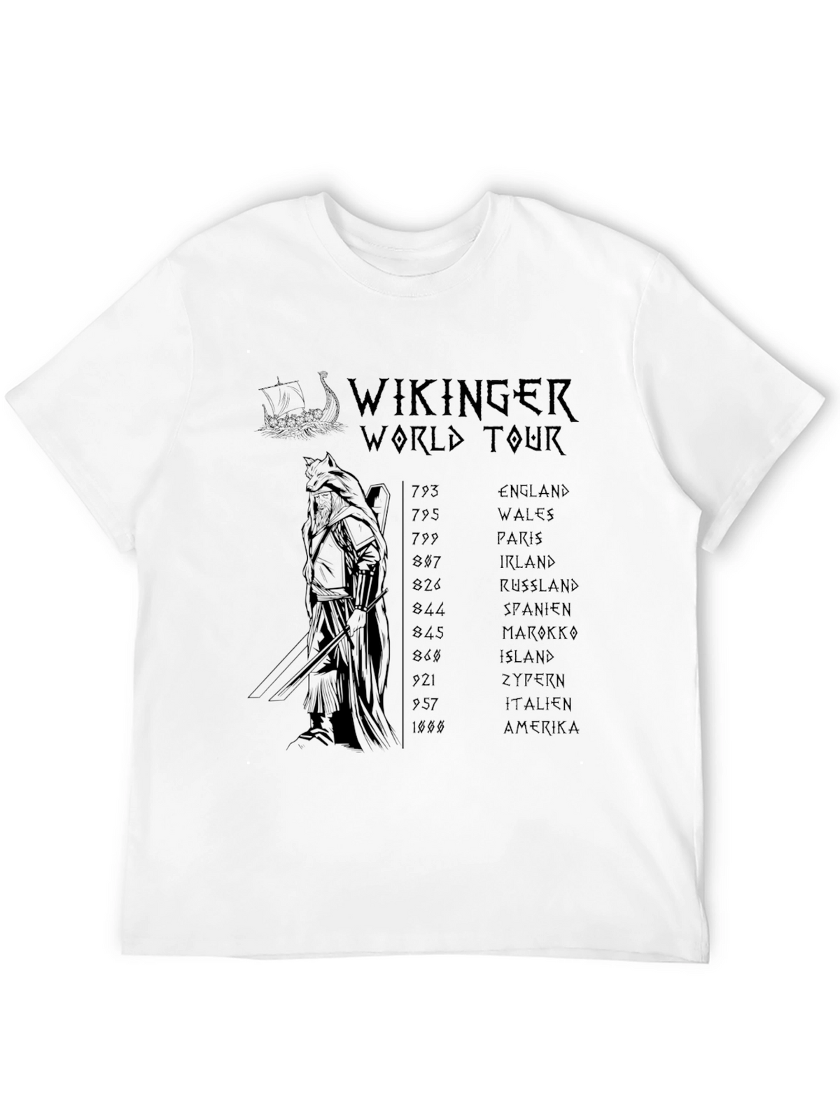 Viking World Tour Black T-Shirt