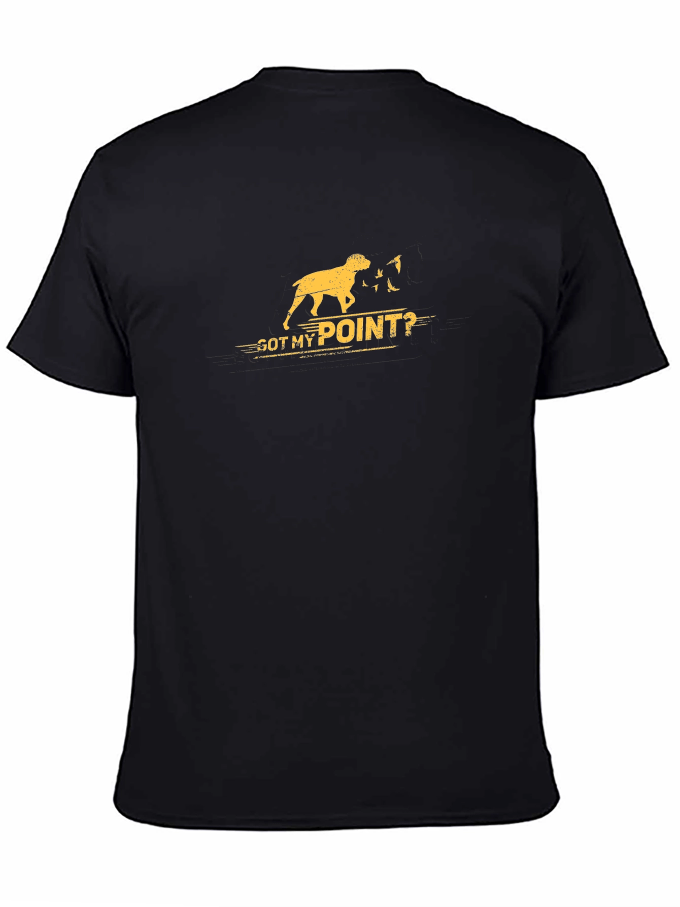 Got My Point Dog Graphic Tee - Black