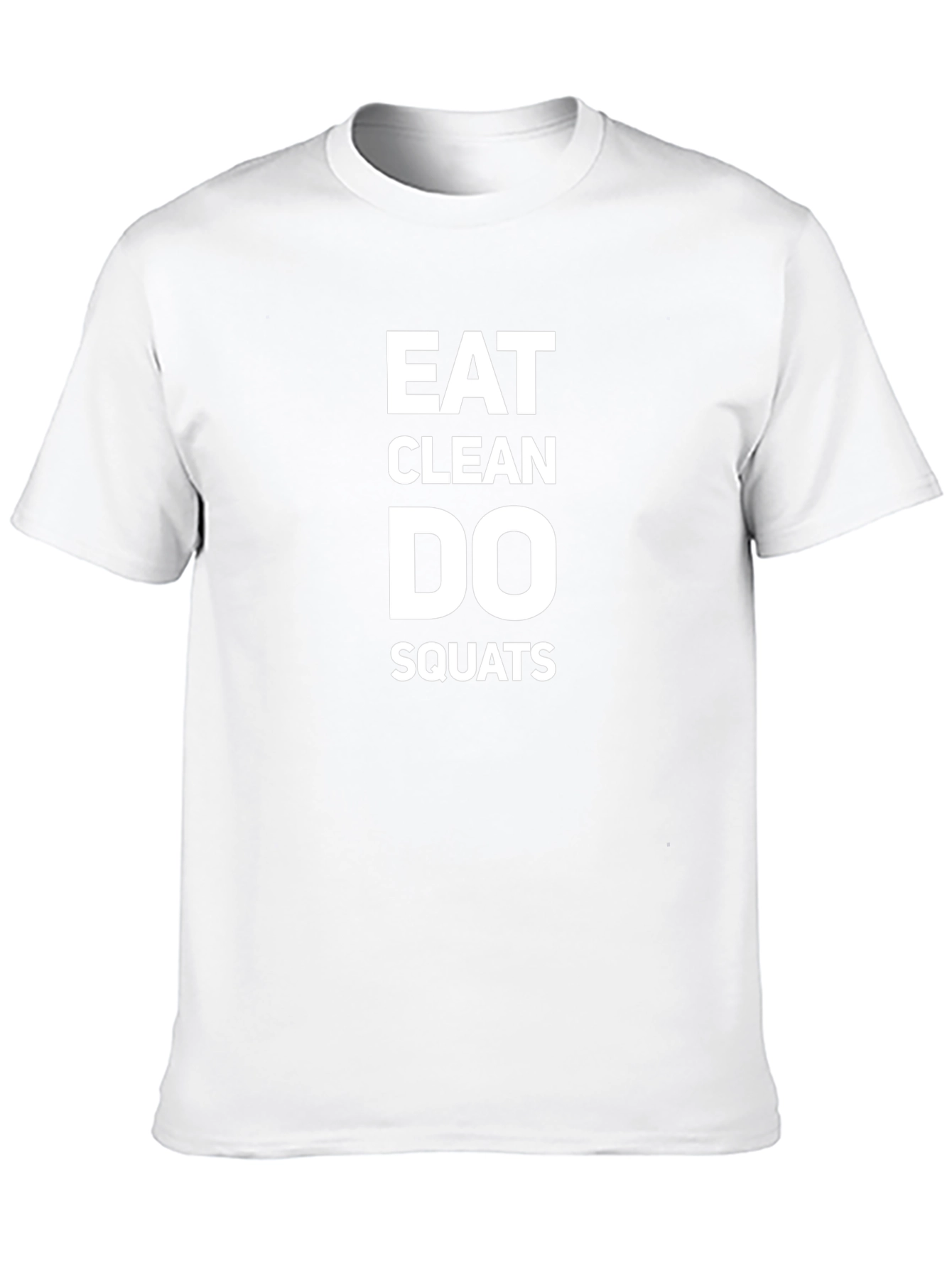 Eat Clean Do Squats Black Graphic Tee