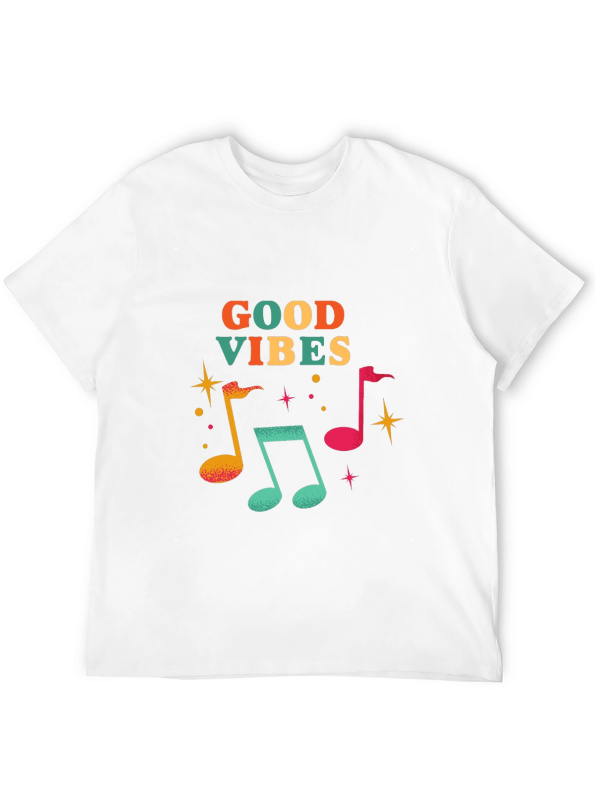 Good Vibes Music Note Graphic Tee