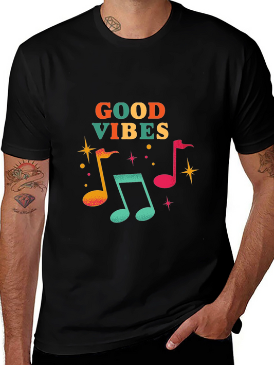 Good Vibes Music Note Graphic Tee