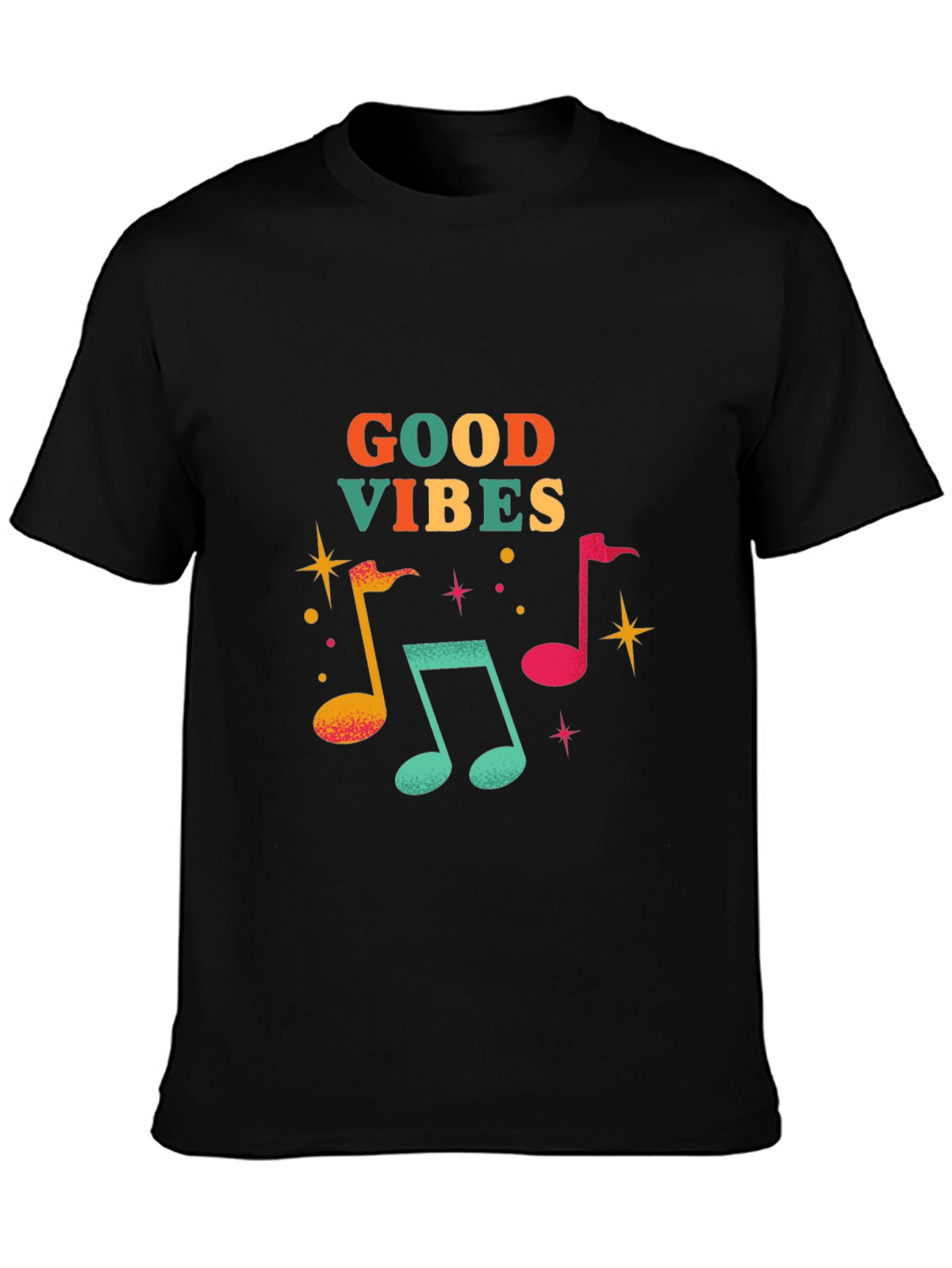 Good Vibes Music Note Graphic Tee