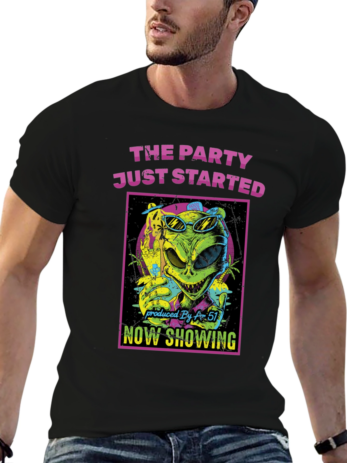 The Party Just Started Alien T-Shirt