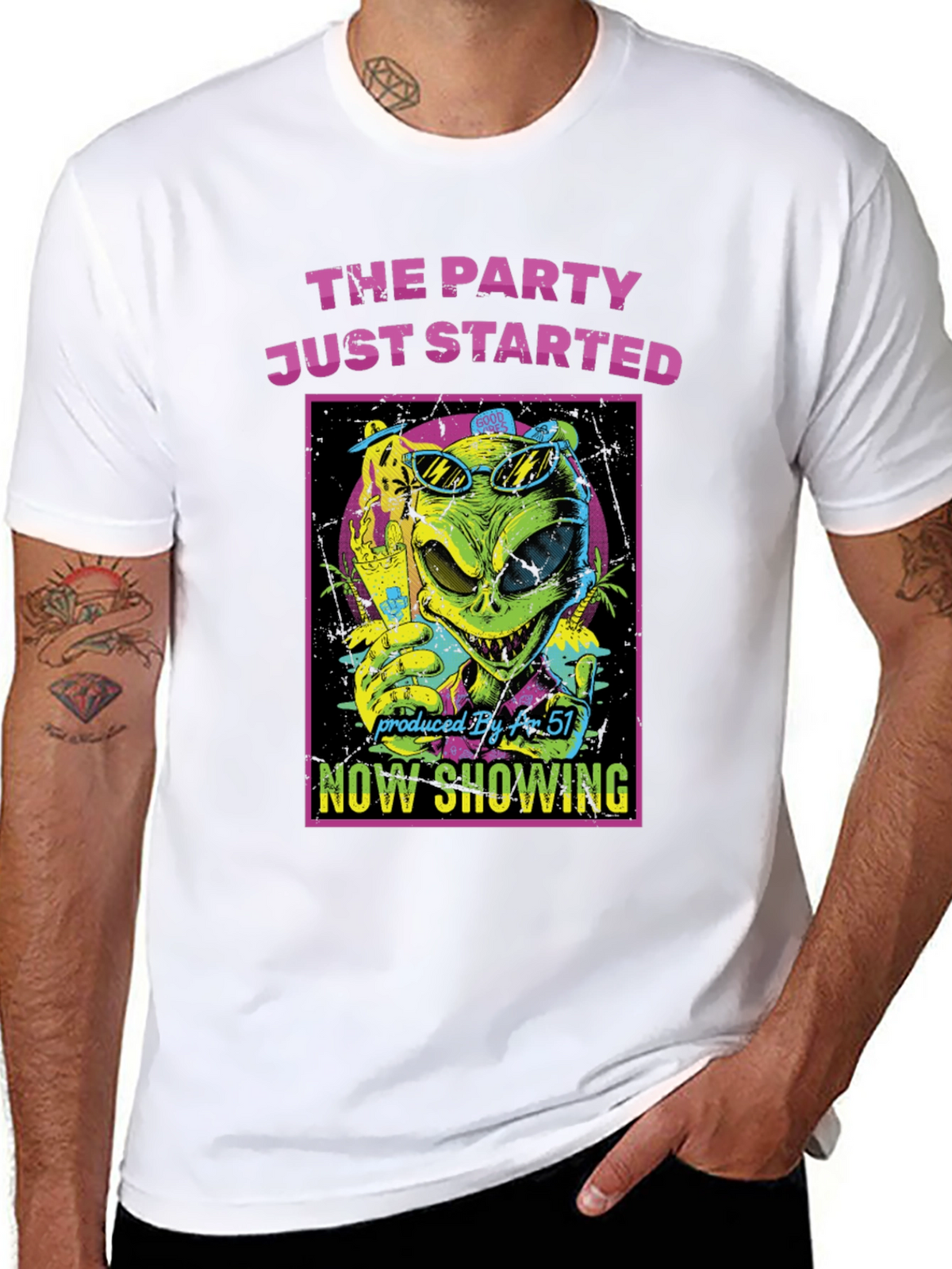 The Party Just Started Alien T-Shirt