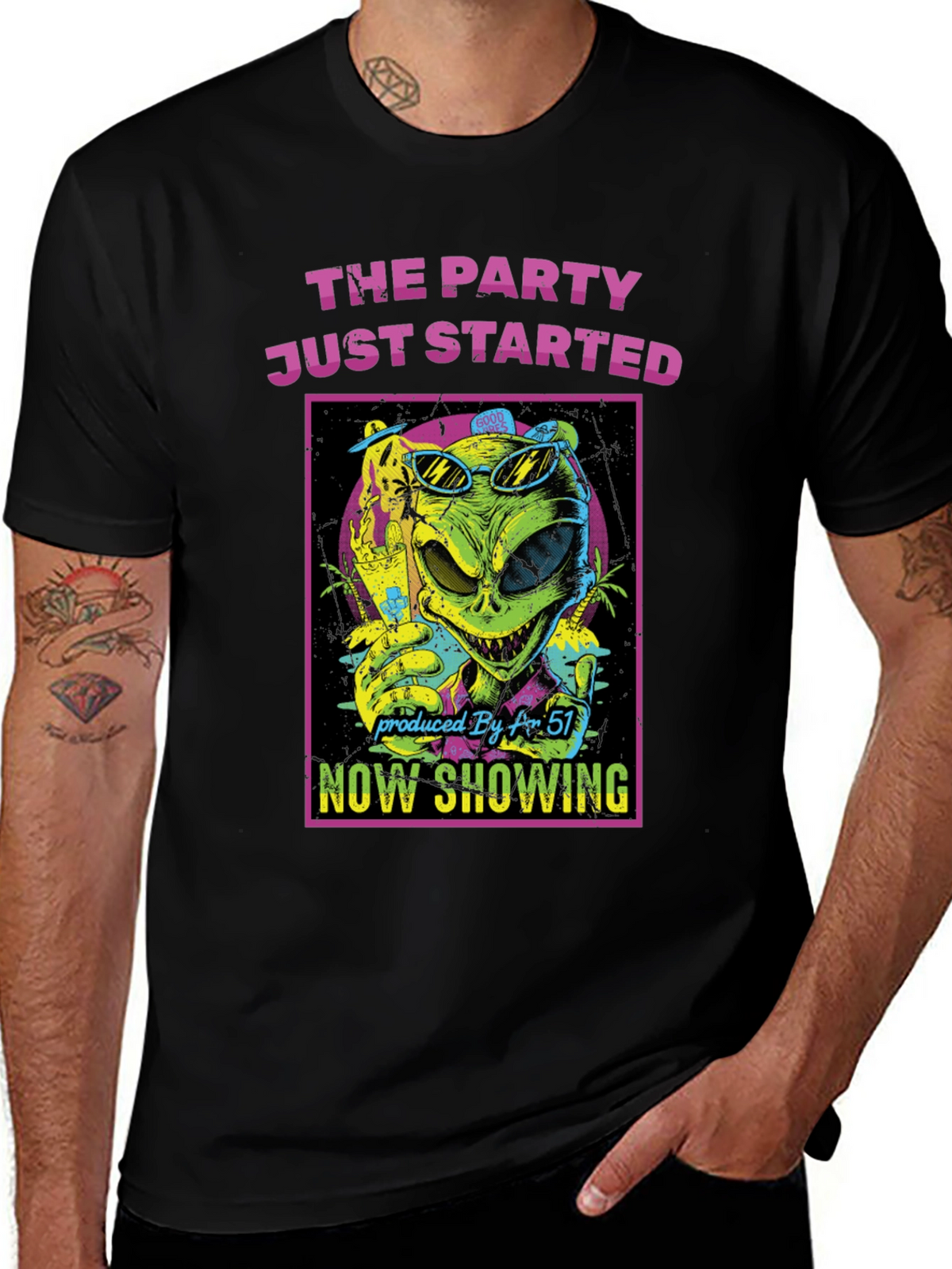 The Party Just Started Alien T-Shirt
