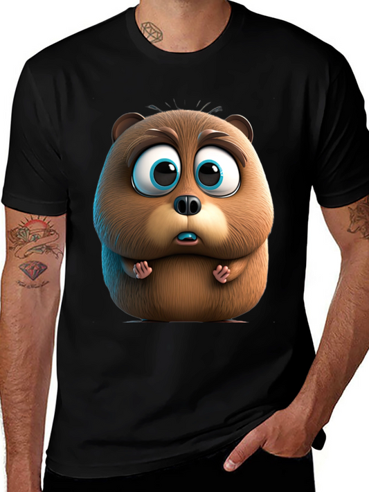 Cute Cartoon Beaver Graphic Tee