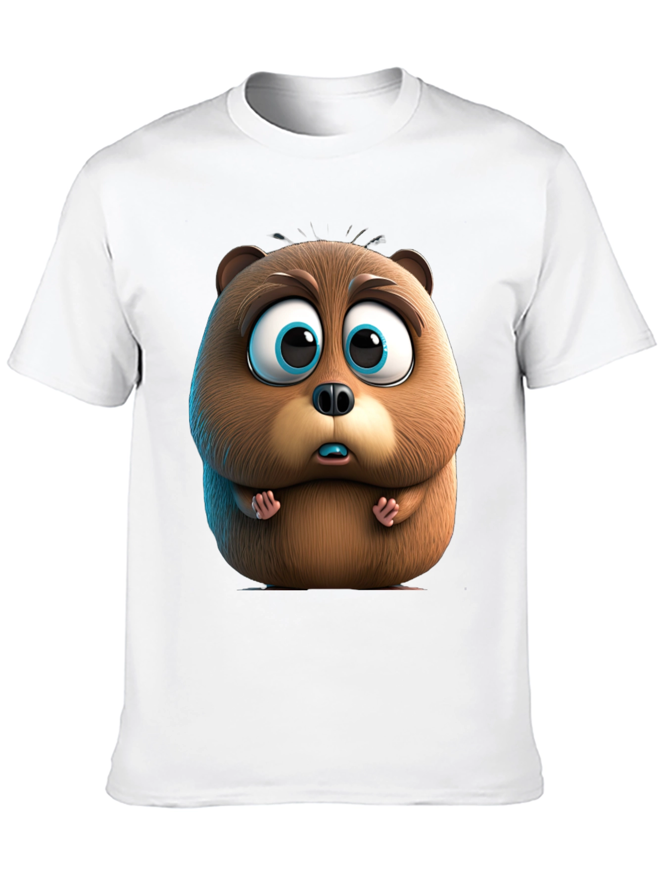 Cute Cartoon Beaver Graphic Tee