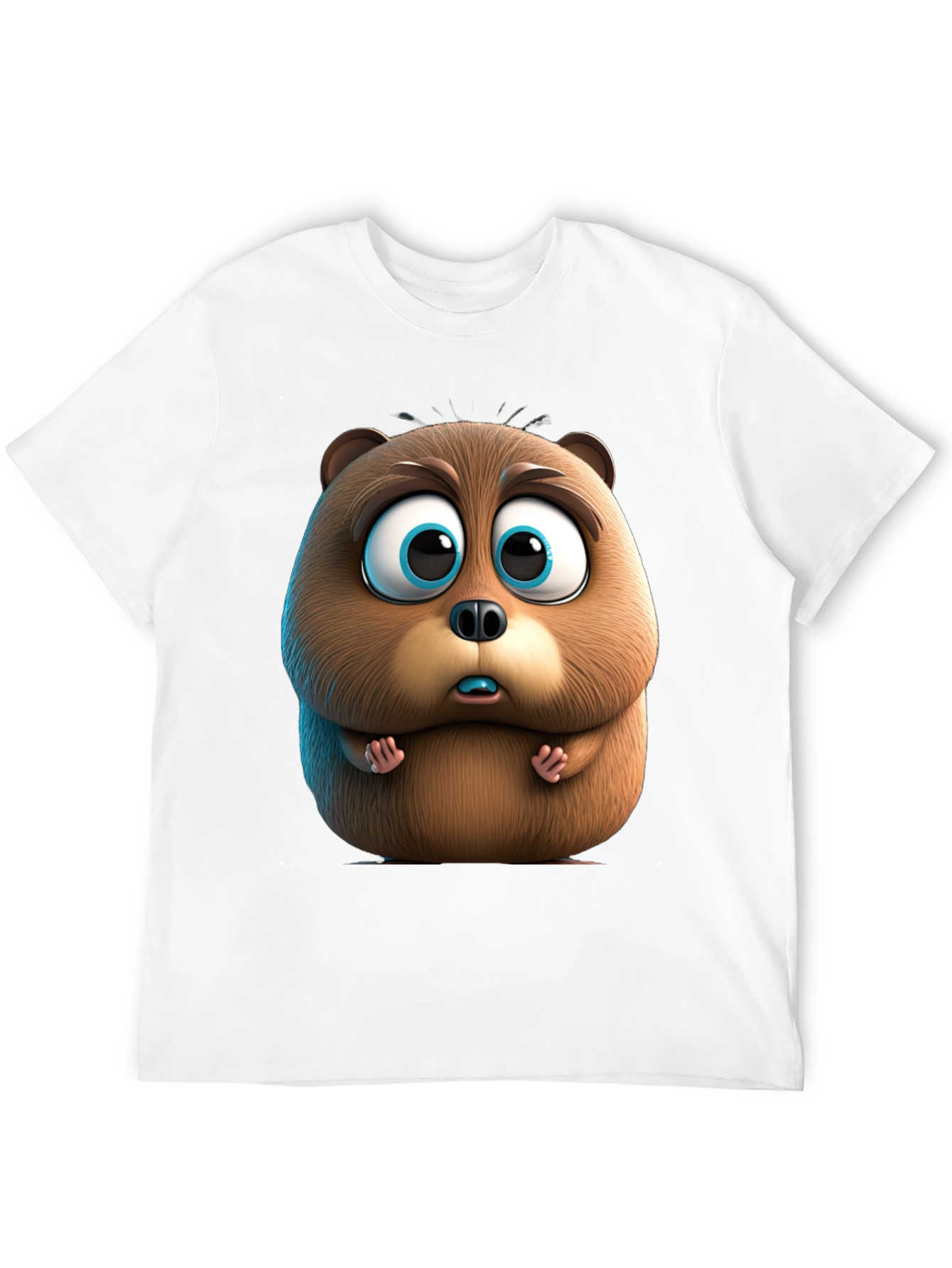 Cute Cartoon Beaver Graphic Tee