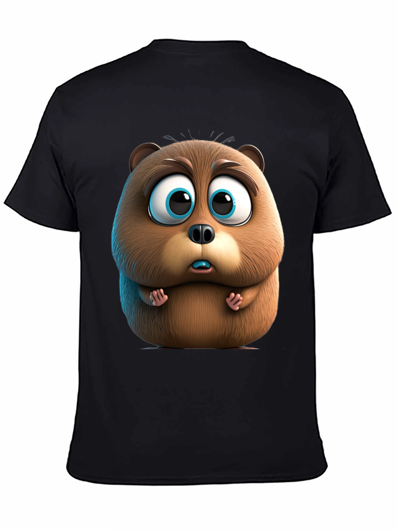 Cute Cartoon Beaver Graphic Tee