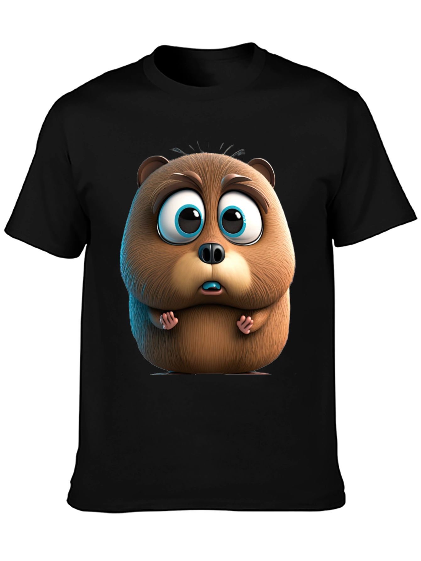 Cute Cartoon Beaver Graphic Tee