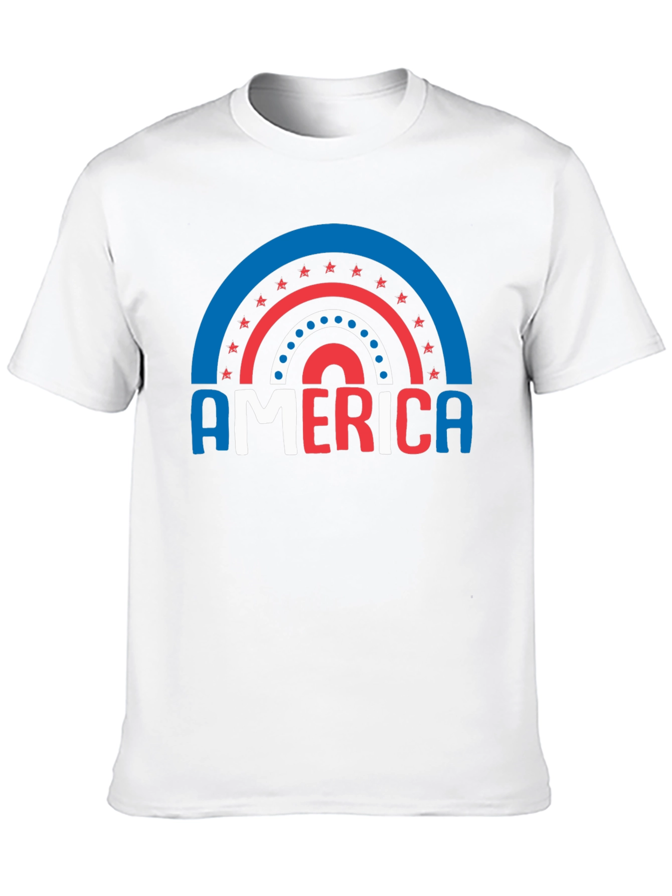 America Patriotic Rainbow T-Shirt