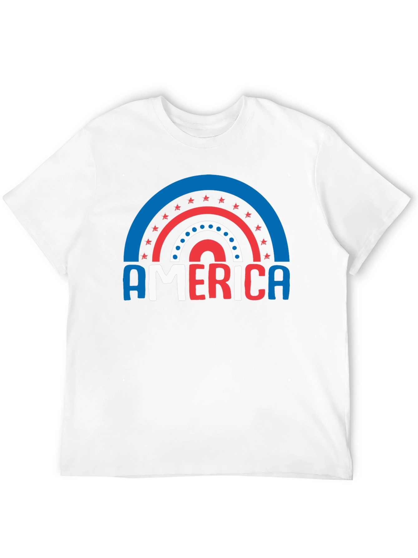 America Patriotic Rainbow T-Shirt