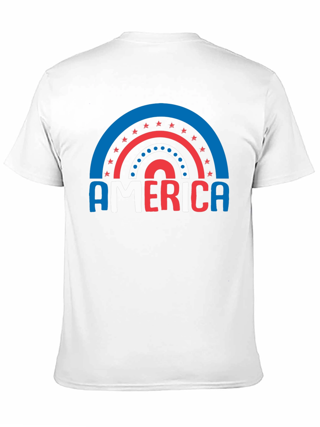 America Patriotic Rainbow T-Shirt