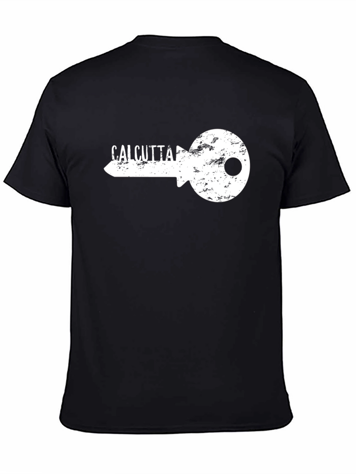 Calcutta Key Graphic Print Black T-Shirt