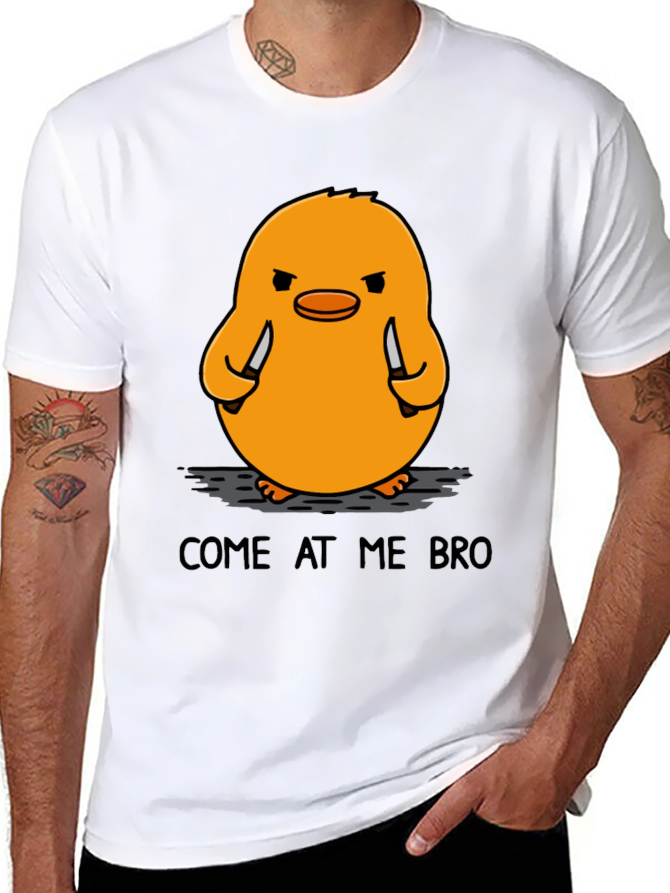 Come At Me Bro Funny Chicken T-Shirt