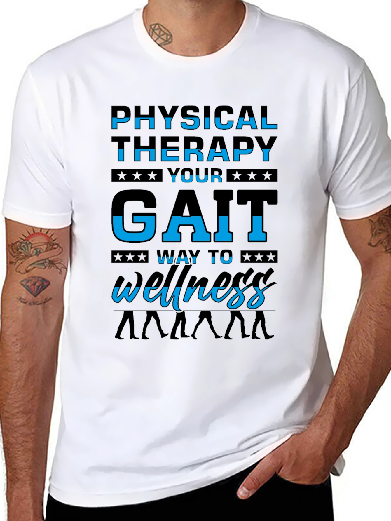 Physical Therapy Gait Wellness Graphic Tee