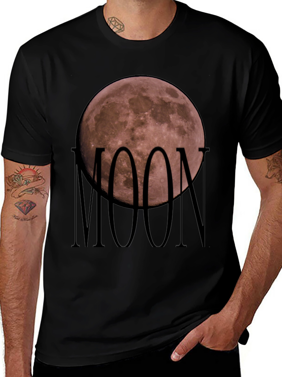 Moon Graphic T-Shirt - Soft Cotton Blend