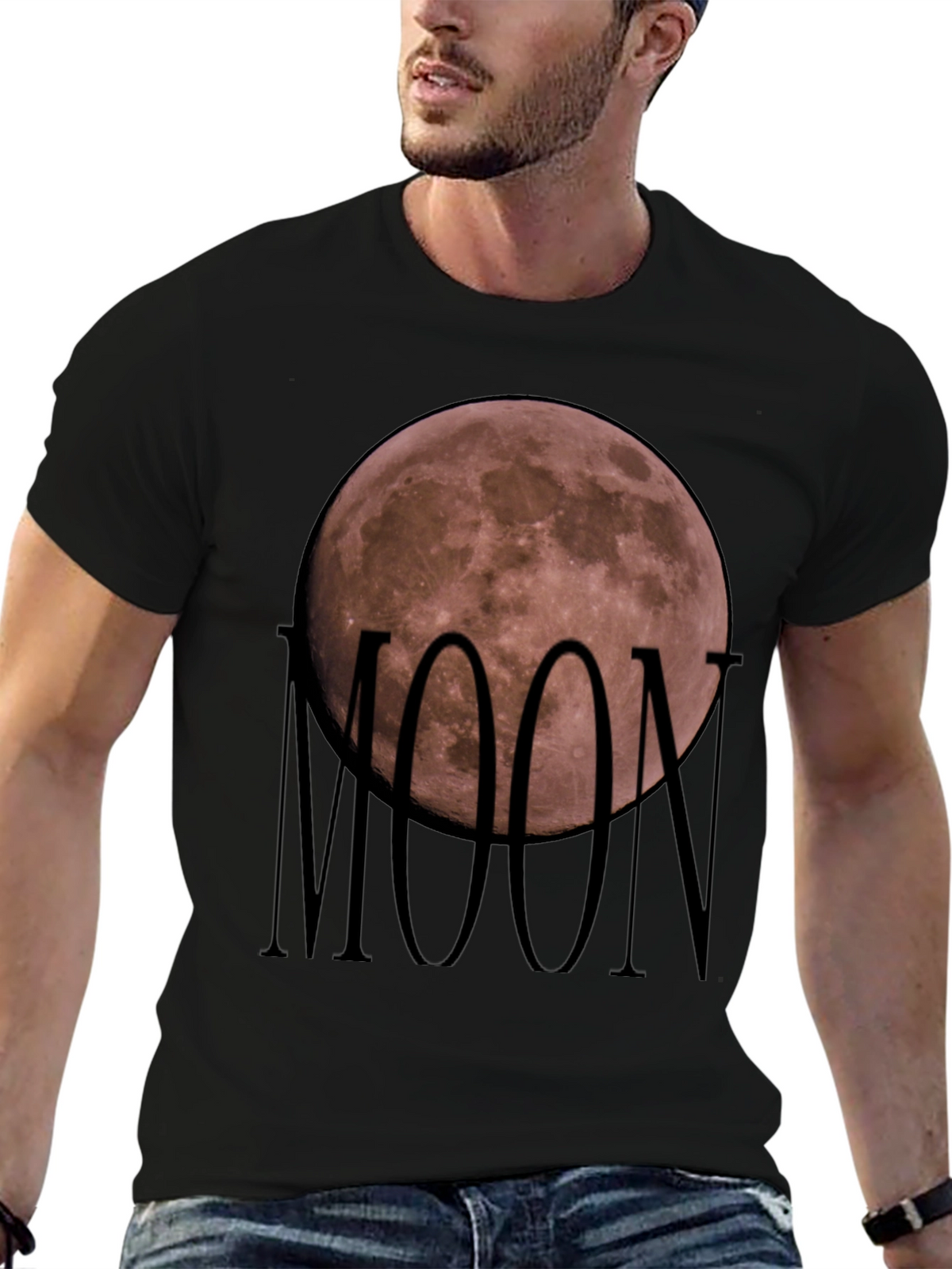 Moon Graphic T-Shirt - Soft Cotton Blend