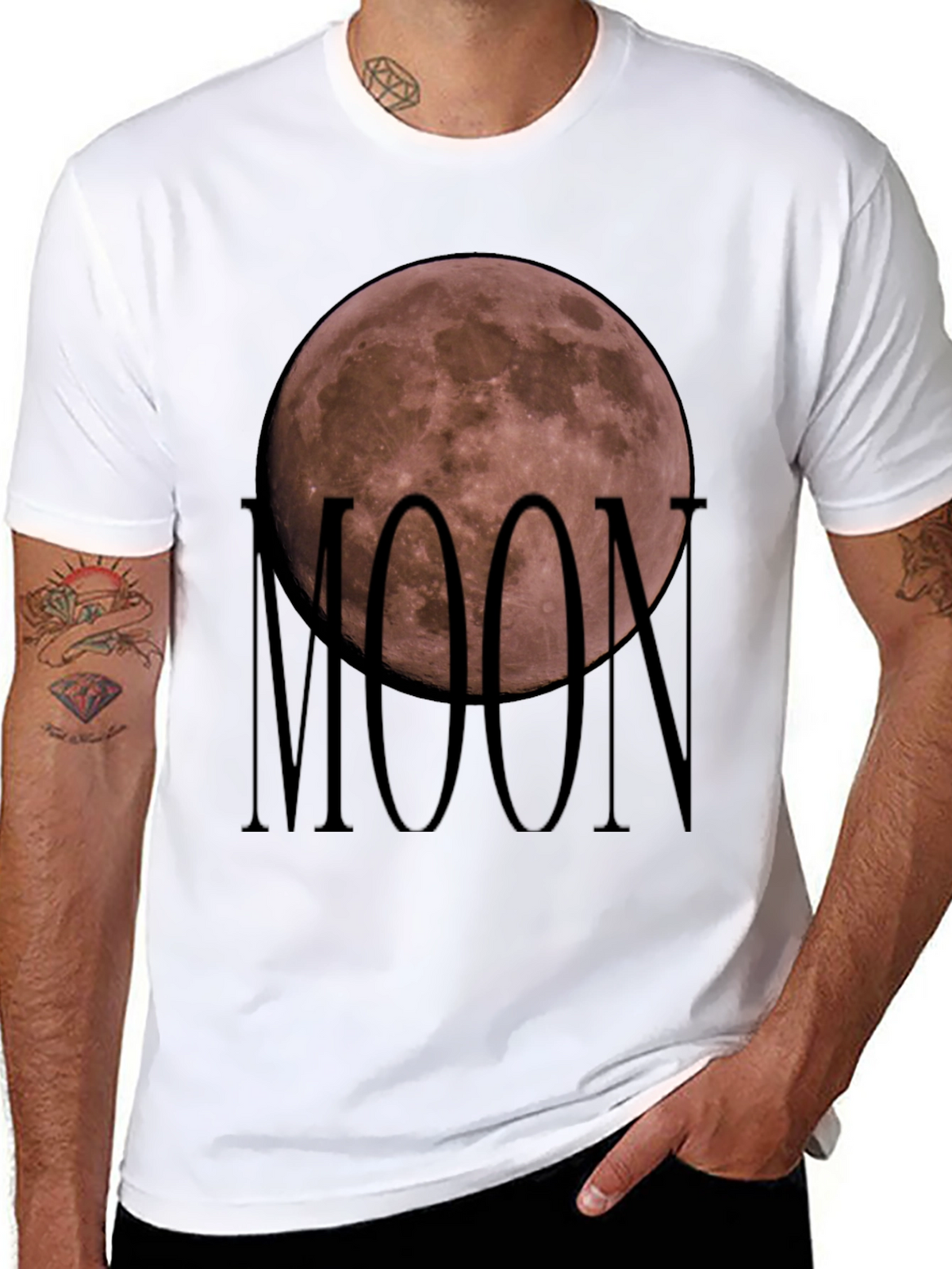 Moon Graphic T-Shirt - Soft Cotton Blend