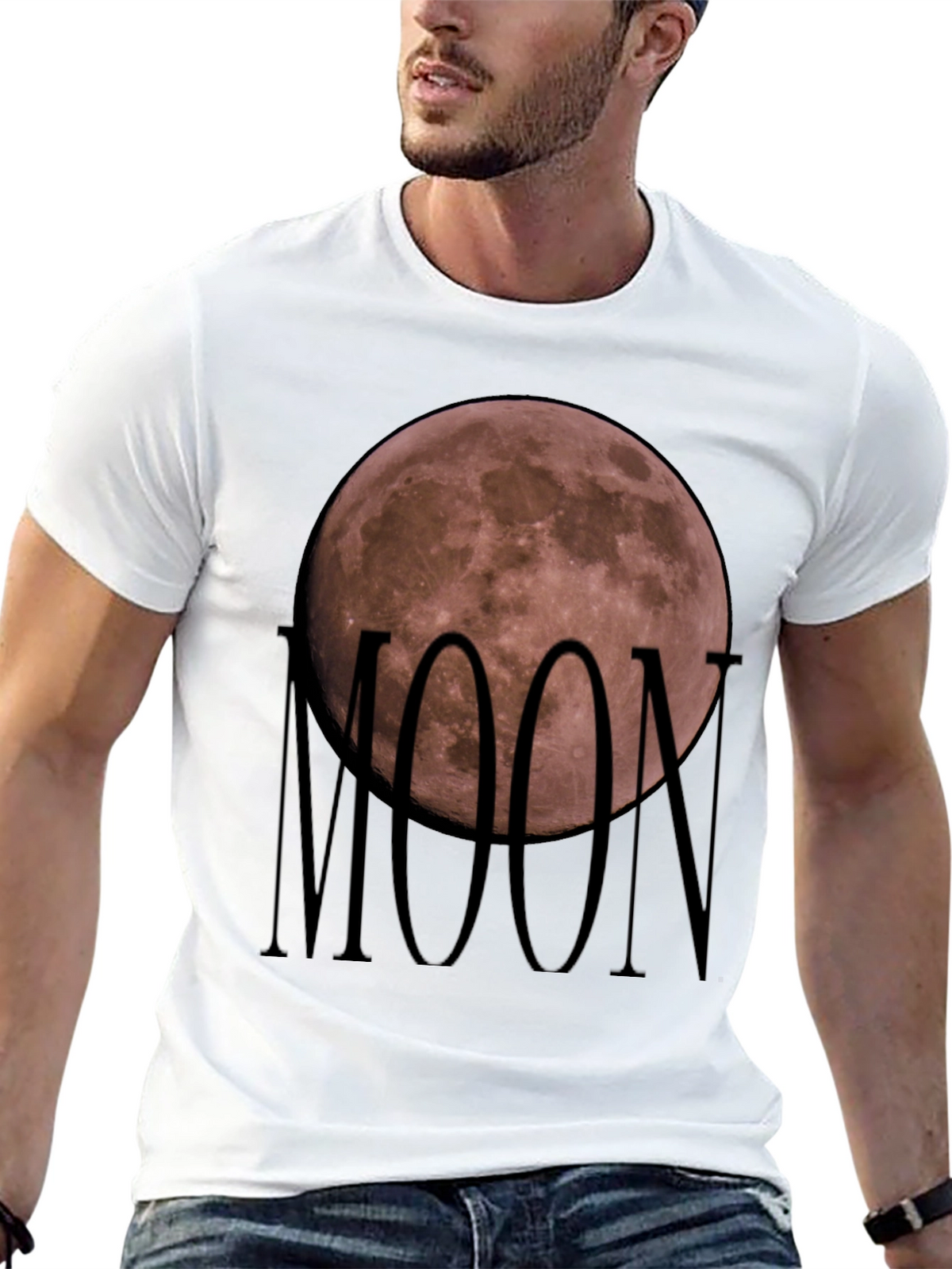 Moon Graphic T-Shirt - Soft Cotton Blend