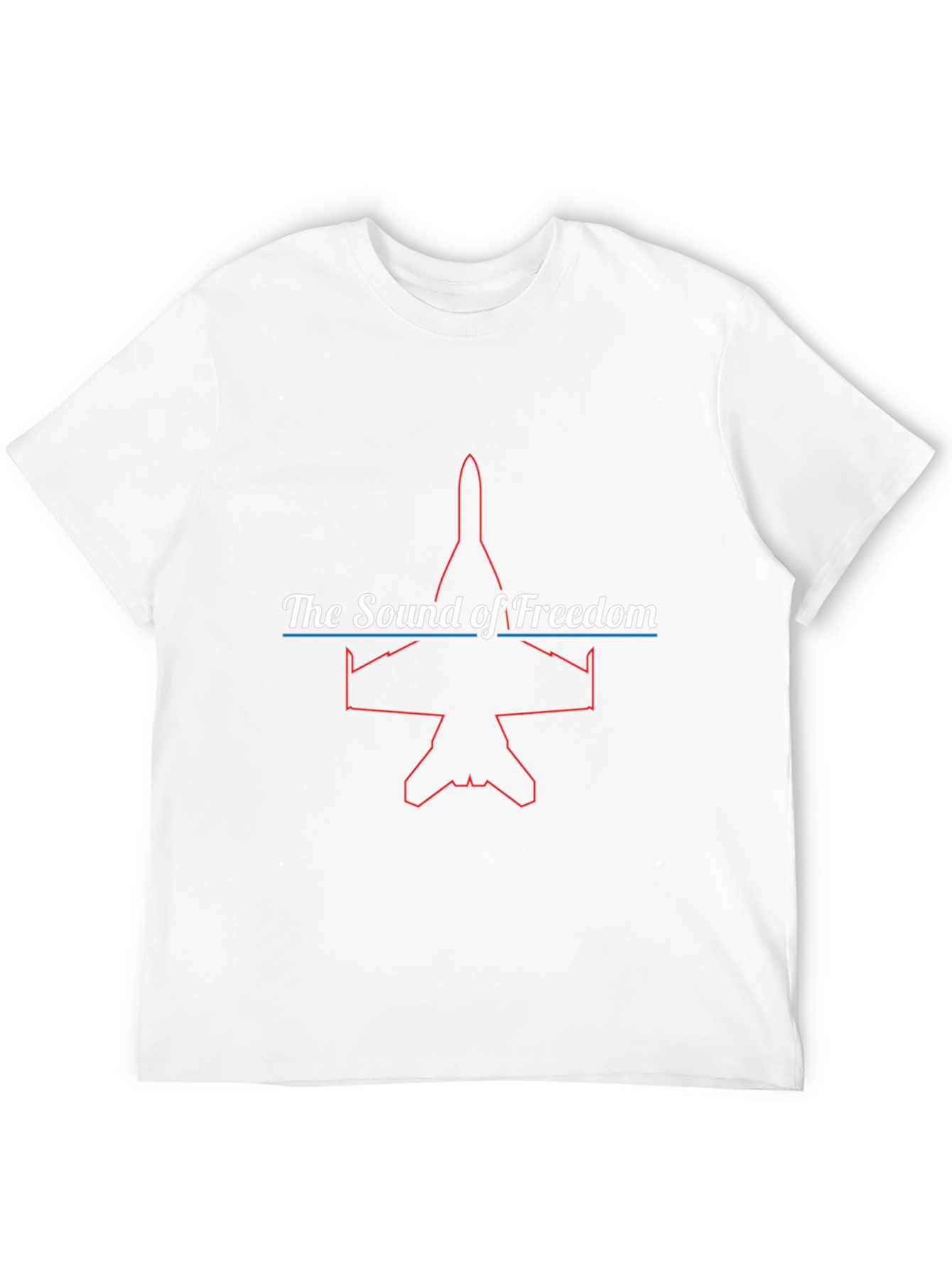 Sound of Freedom Jet Graphic Black T-Shirt