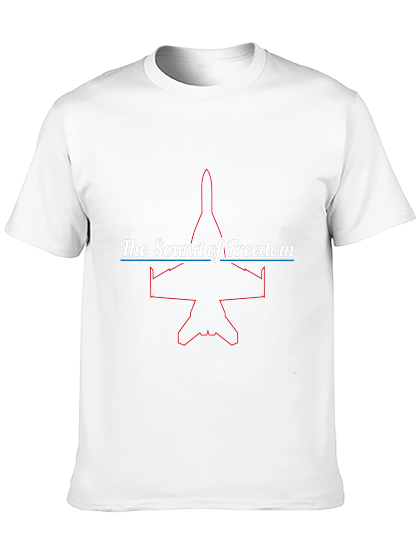 Sound of Freedom Jet Graphic Black T-Shirt