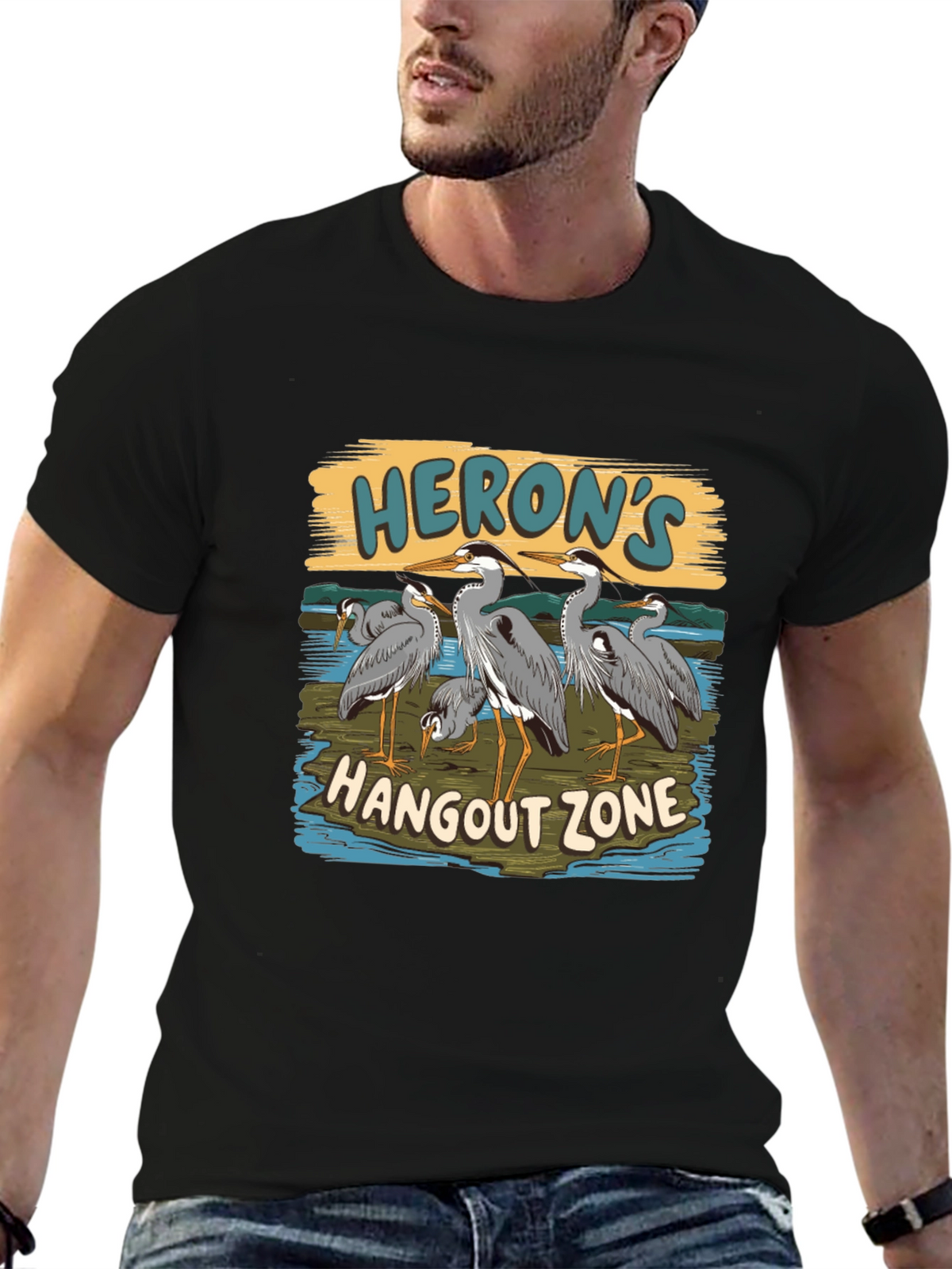 Herons Hangout Zone T-Shirt