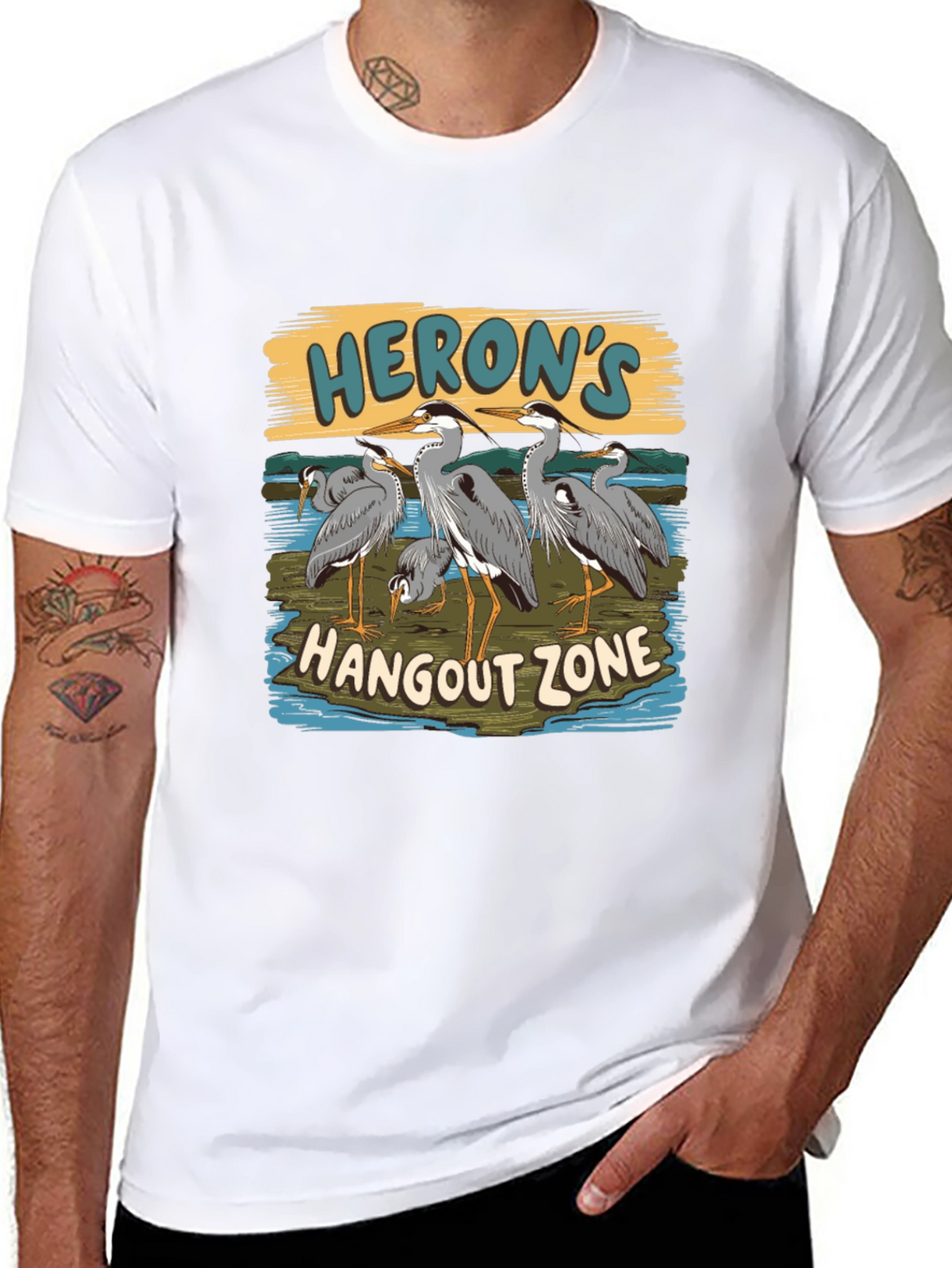 Herons Hangout Zone T-Shirt