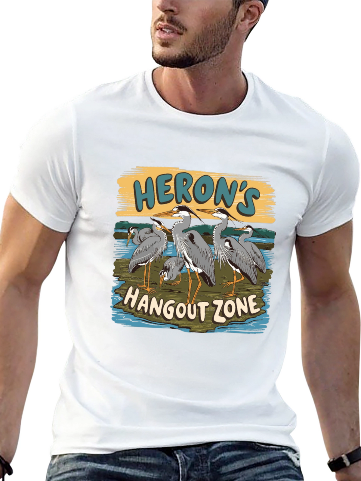 Herons Hangout Zone T-Shirt