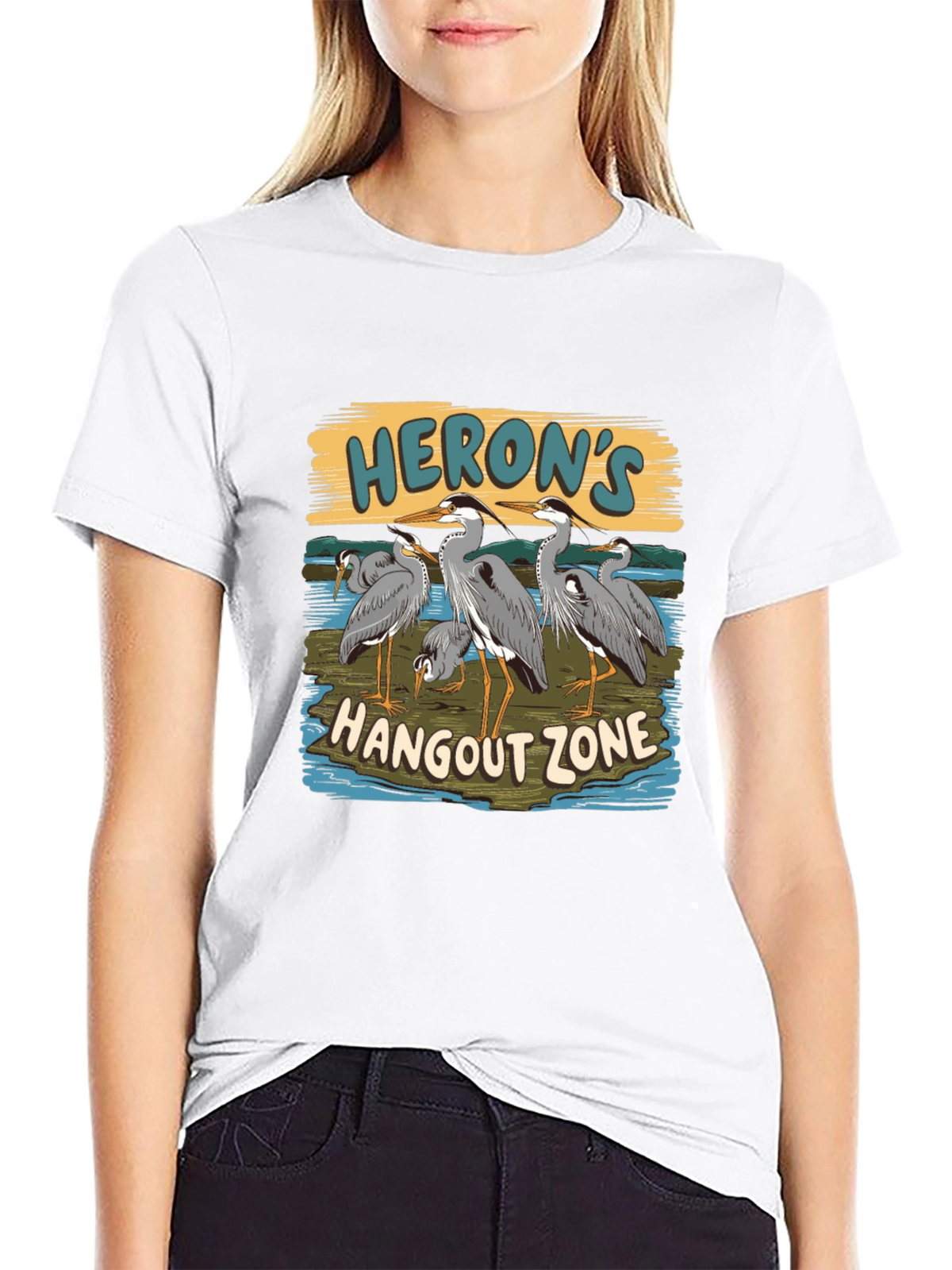 Herons Hangout Zone T-Shirt