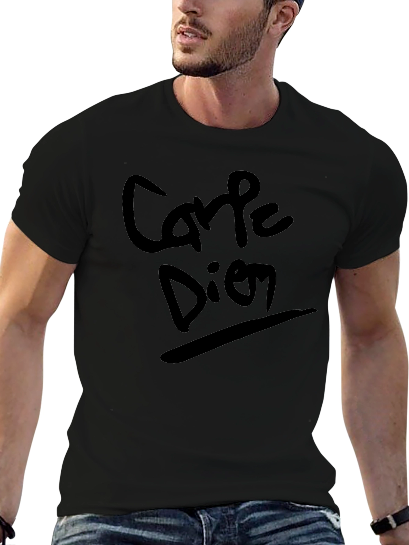 Carpe Diem Black T-Shirt - Seize The Day!