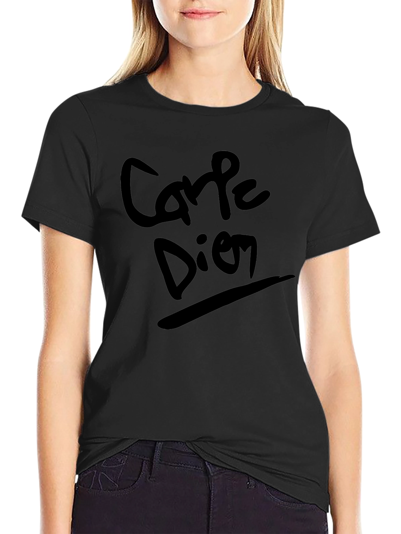 Carpe Diem Black T-Shirt - Seize The Day!