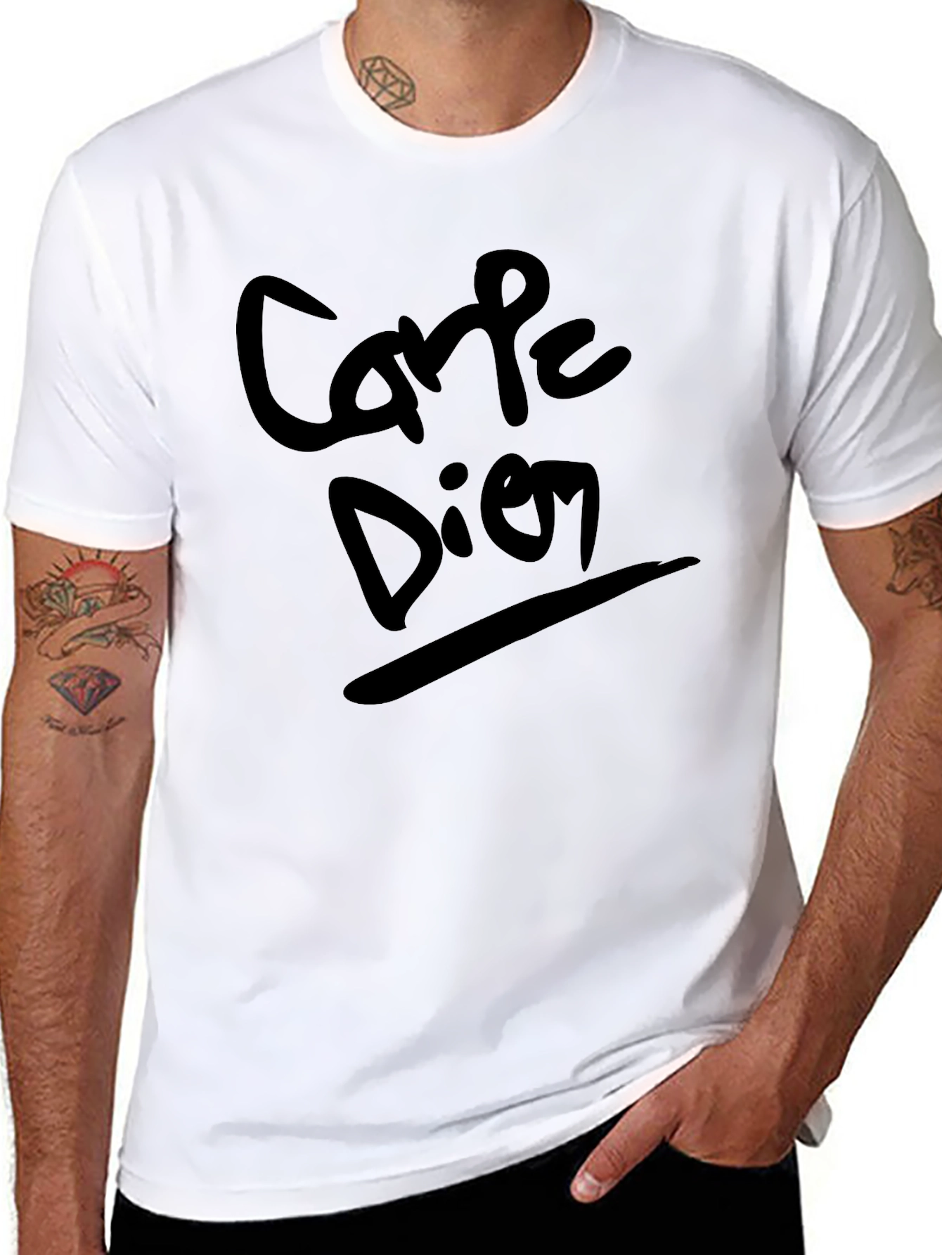 Carpe Diem Black T-Shirt - Seize The Day!