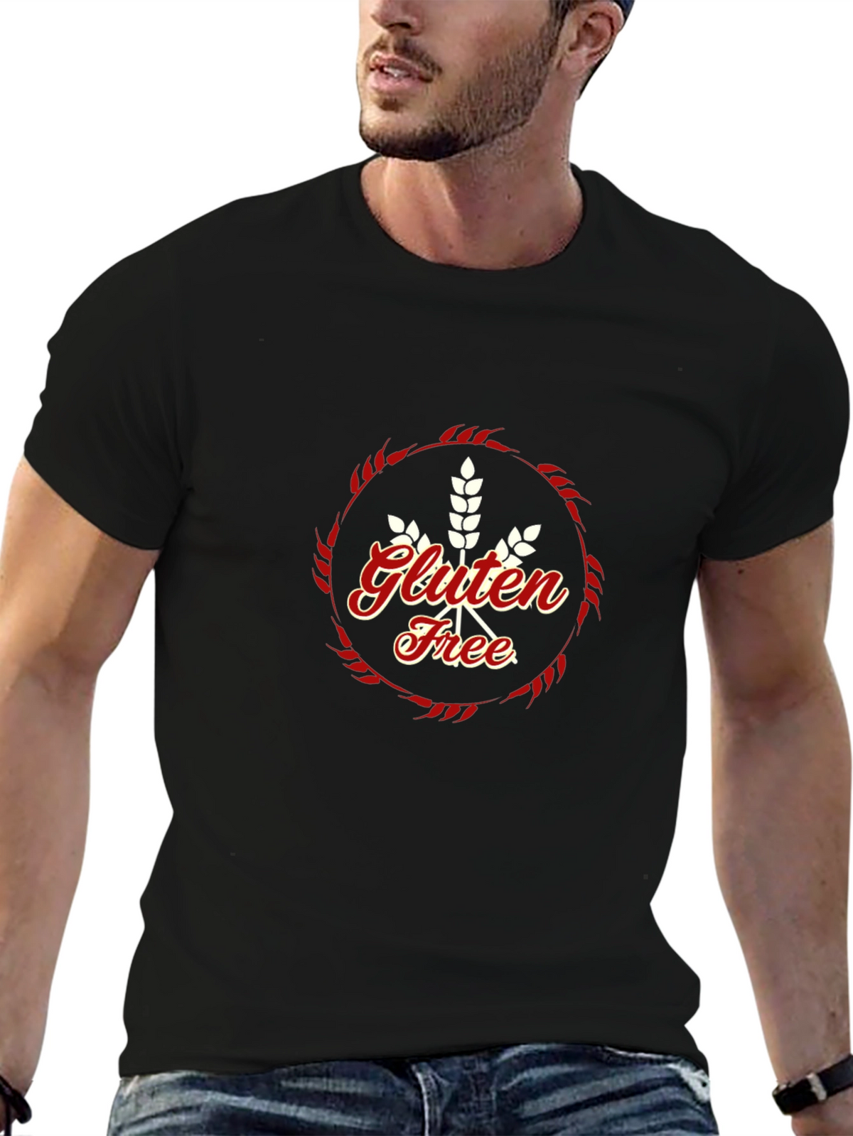 Gluten Free Graphic Tee - Black