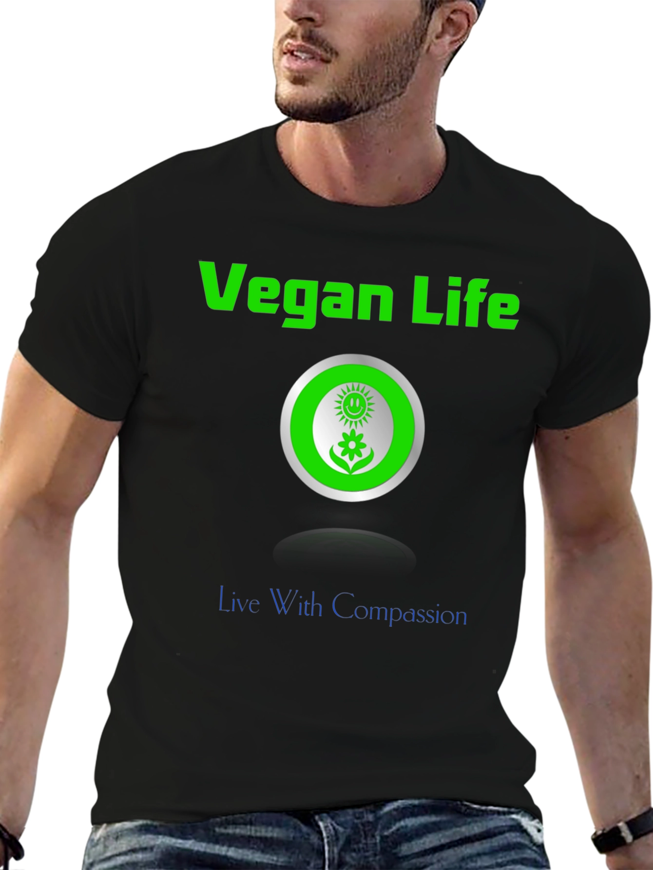 Vegan Life Compassion T-Shirt - Stylish and Ethical