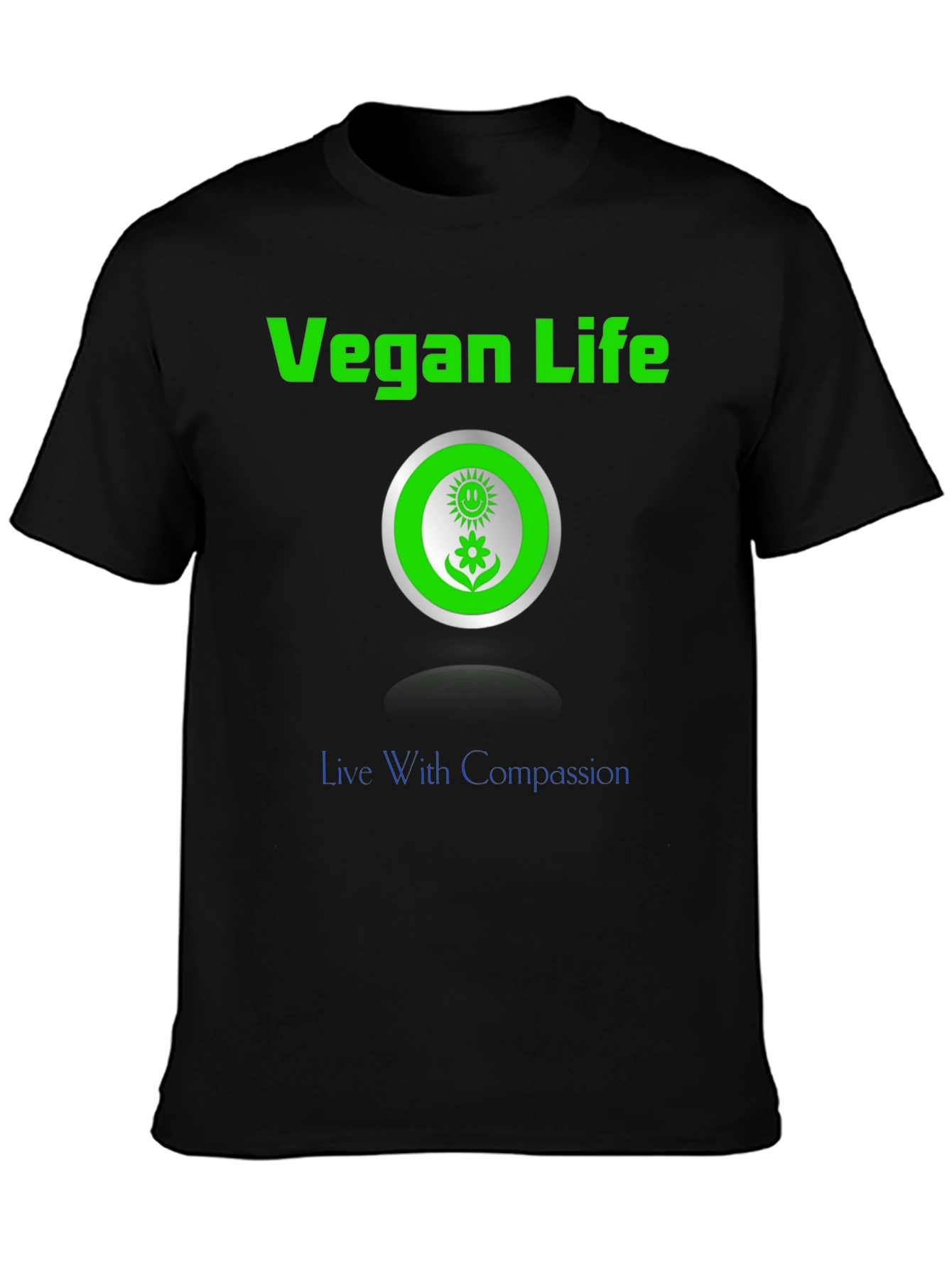 Vegan Life Compassion T-Shirt - Stylish and Ethical