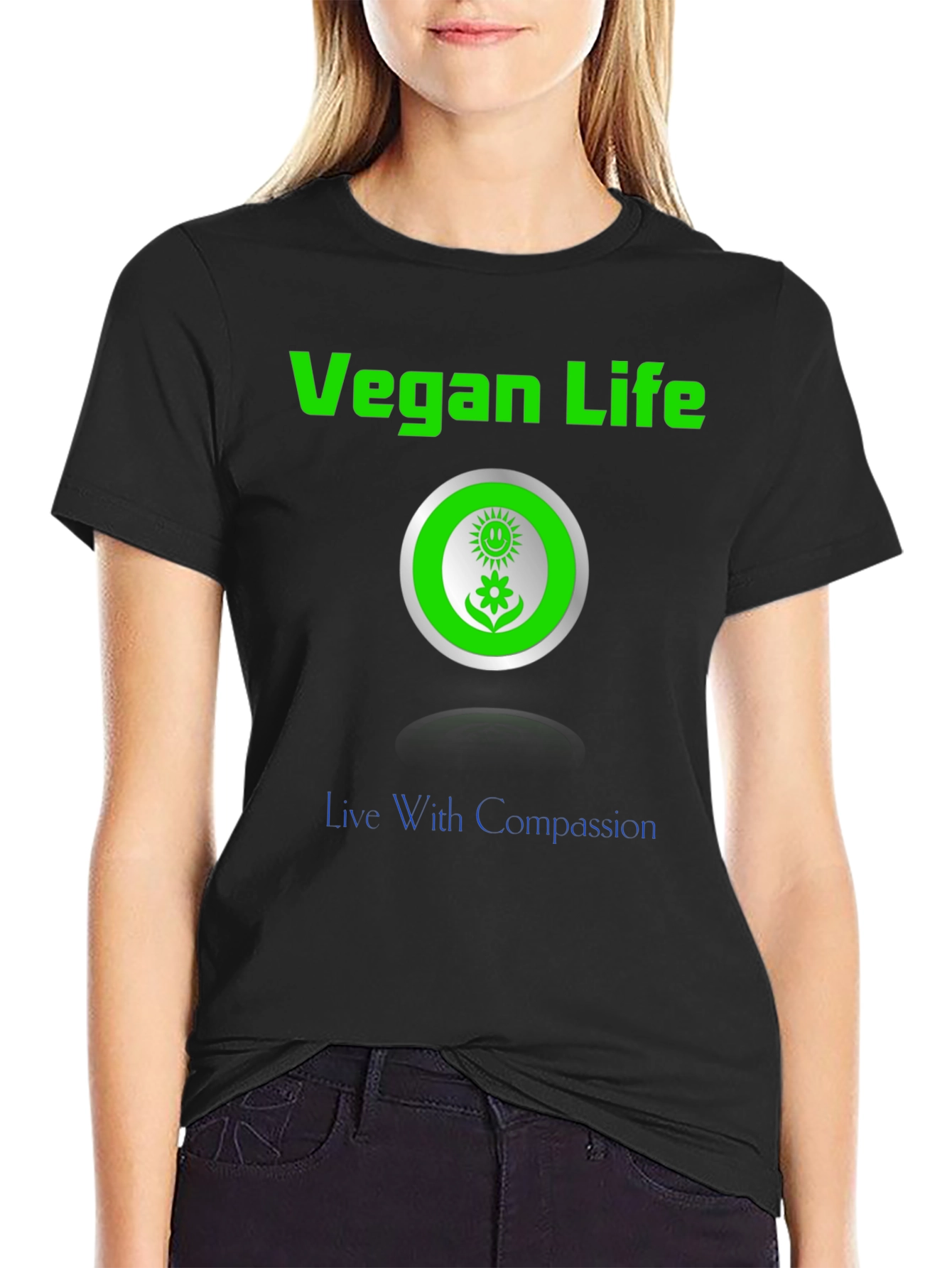 Vegan Life Compassion T-Shirt - Stylish and Ethical