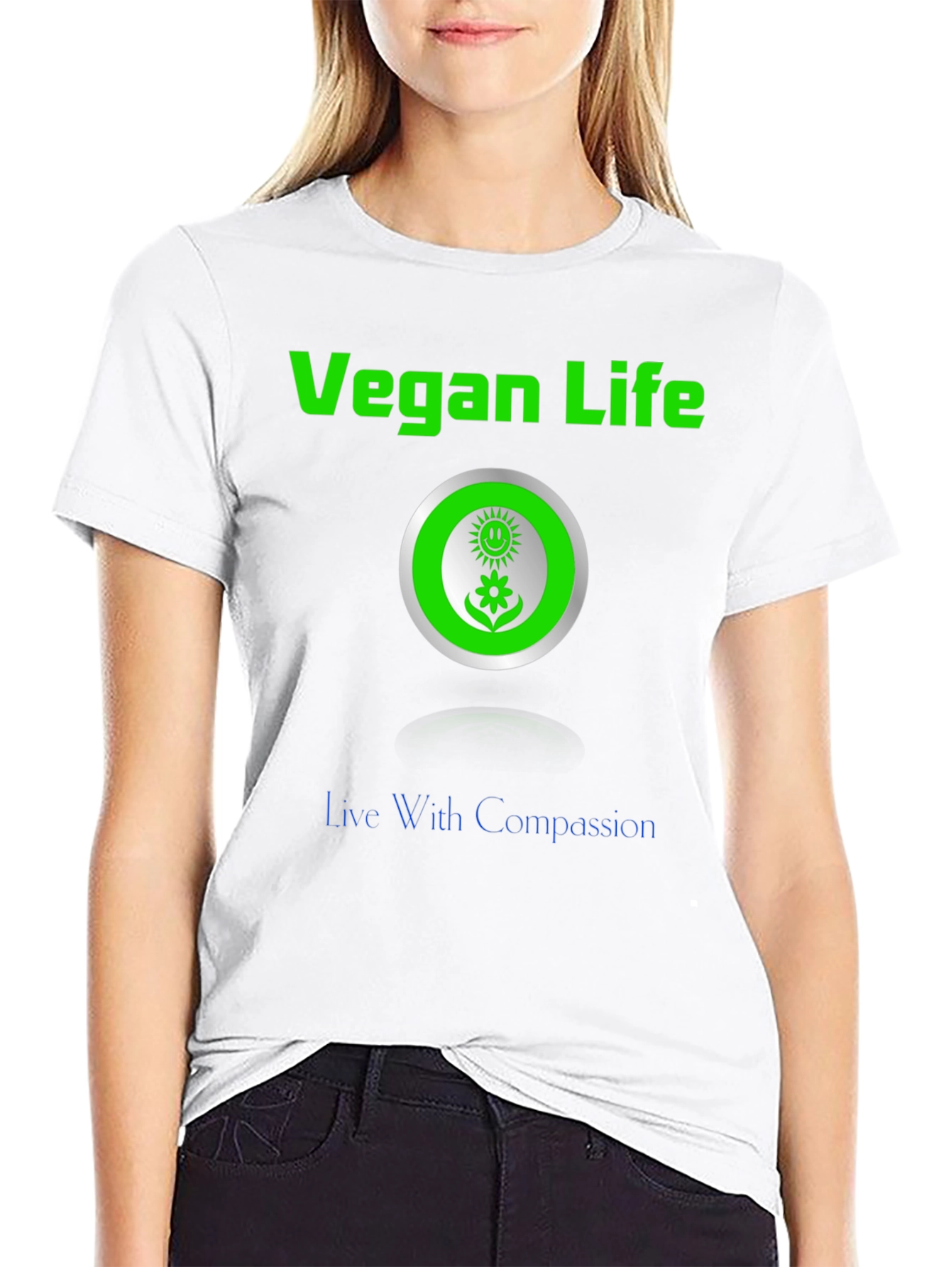 Vegan Life Compassion T-Shirt - Stylish and Ethical