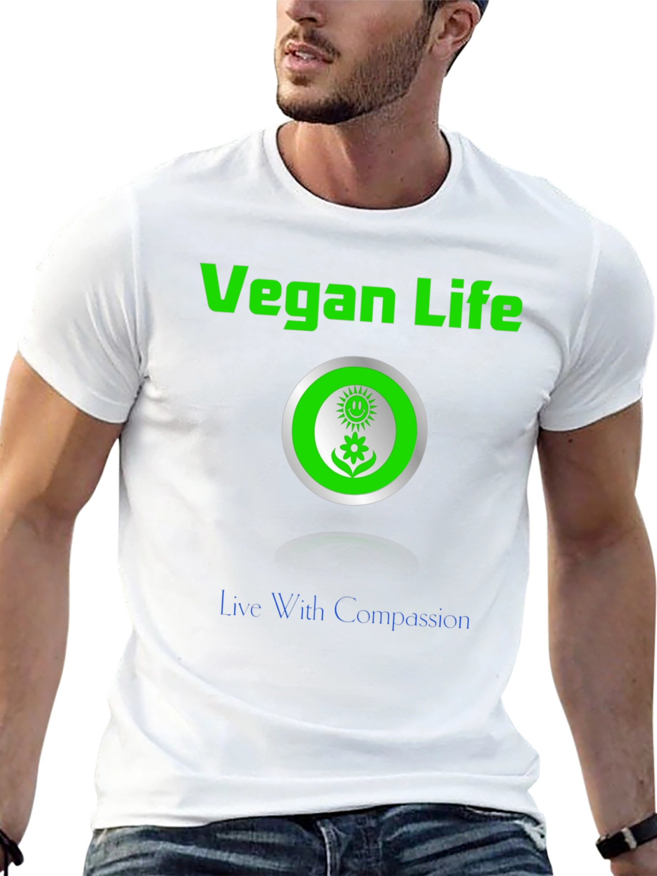 Vegan Life Compassion T-Shirt - Stylish and Ethical