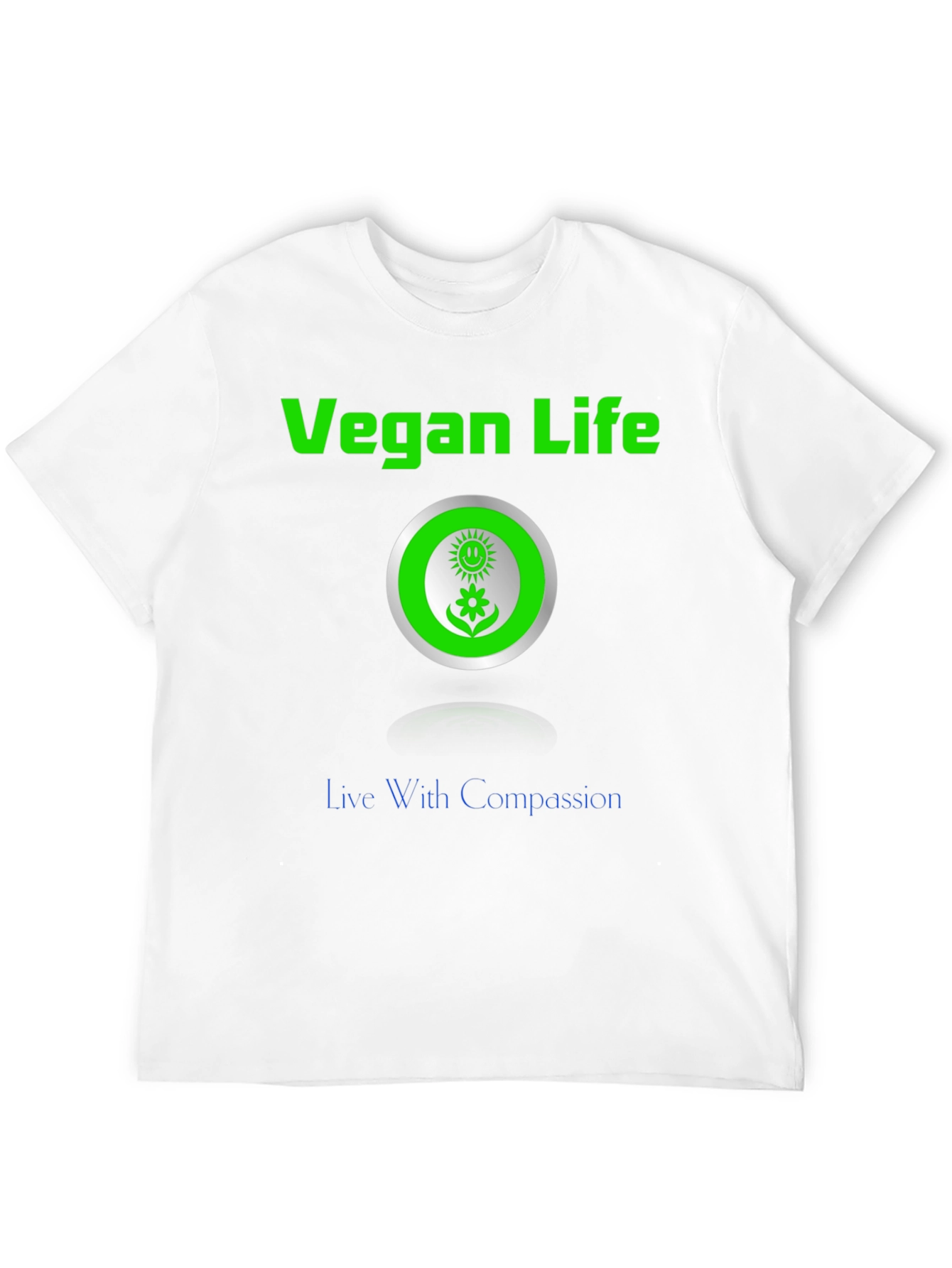 Vegan Life Compassion T-Shirt - Stylish and Ethical